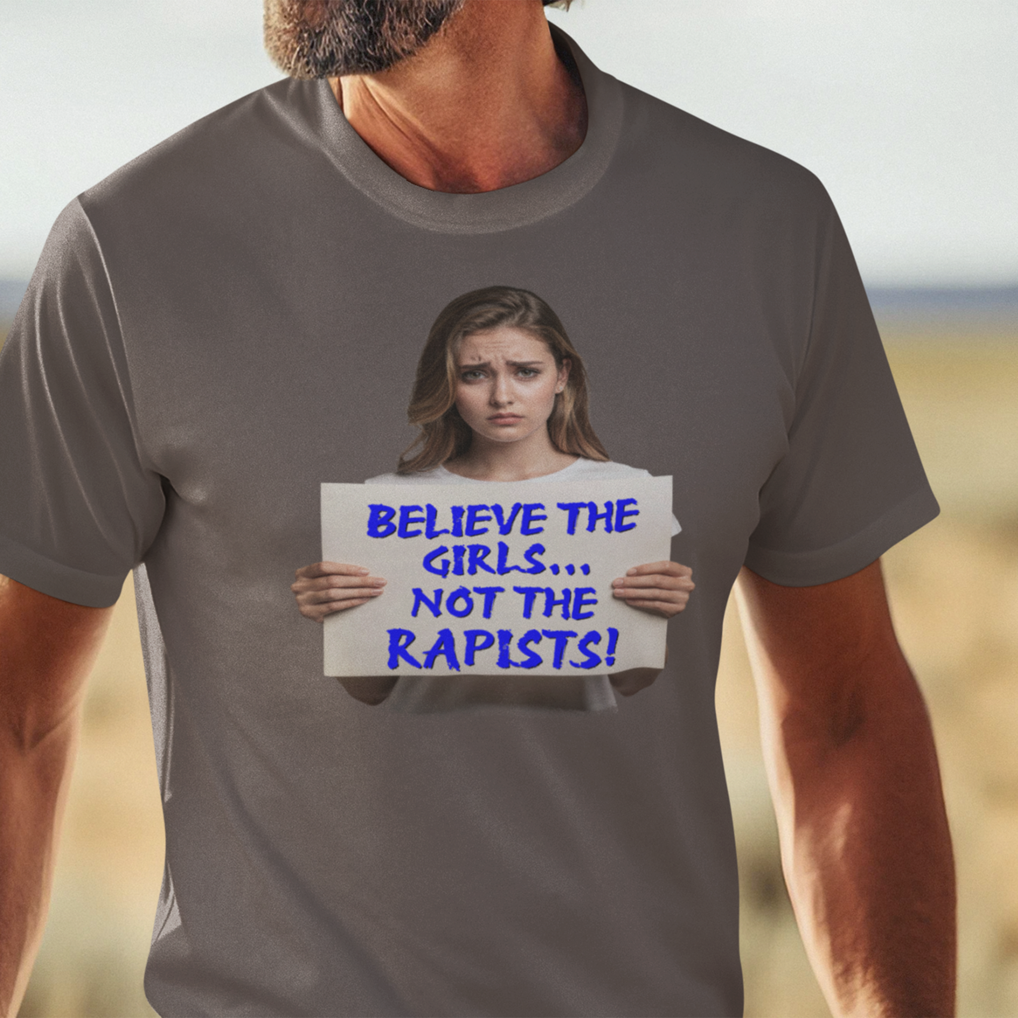 BELIEVE THE GIRLS T-SHIRT/BROWN