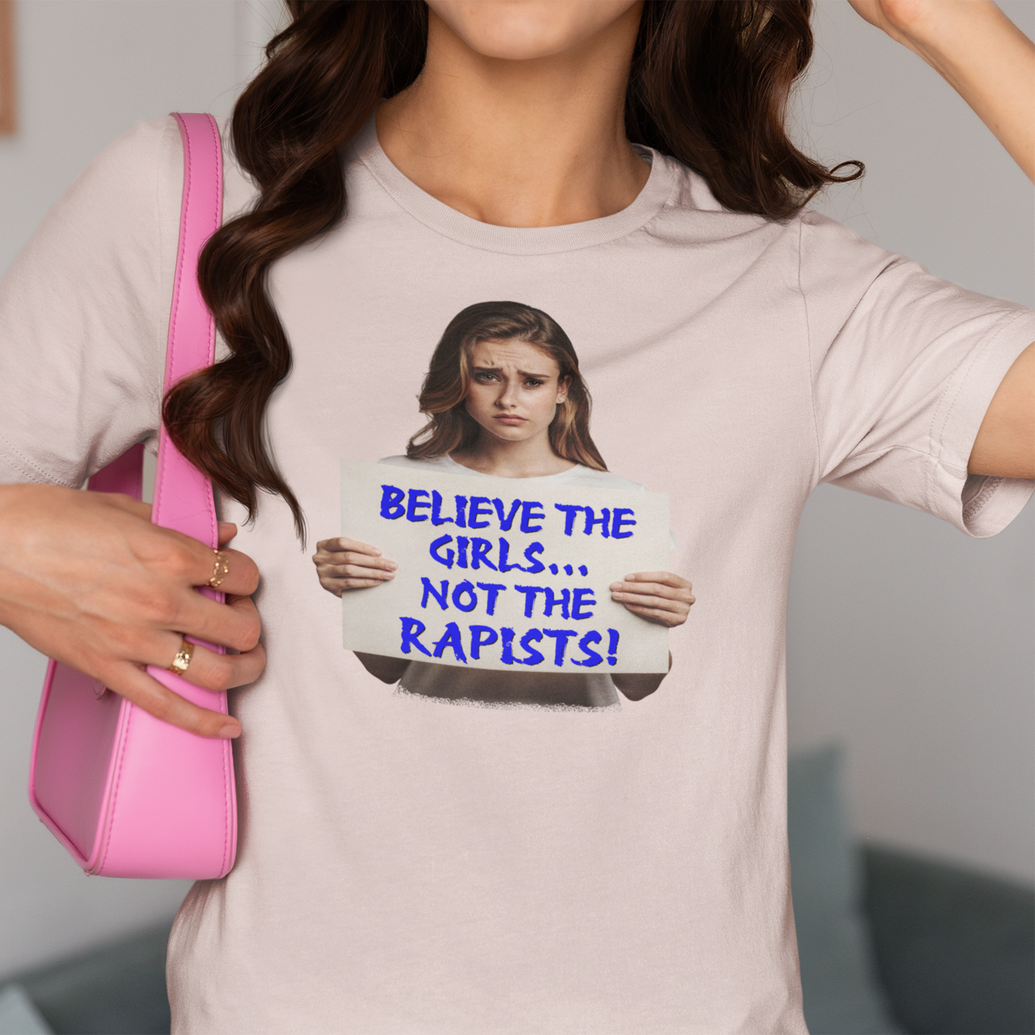 BELIEVE THE GIRLS T-SHIRT/SOFT PINK