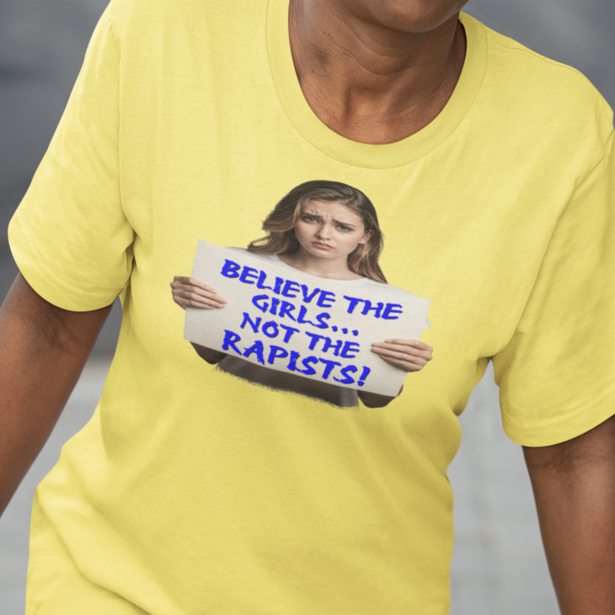 BELIEVE THE GIRLS T-SHIRT/YELLOW