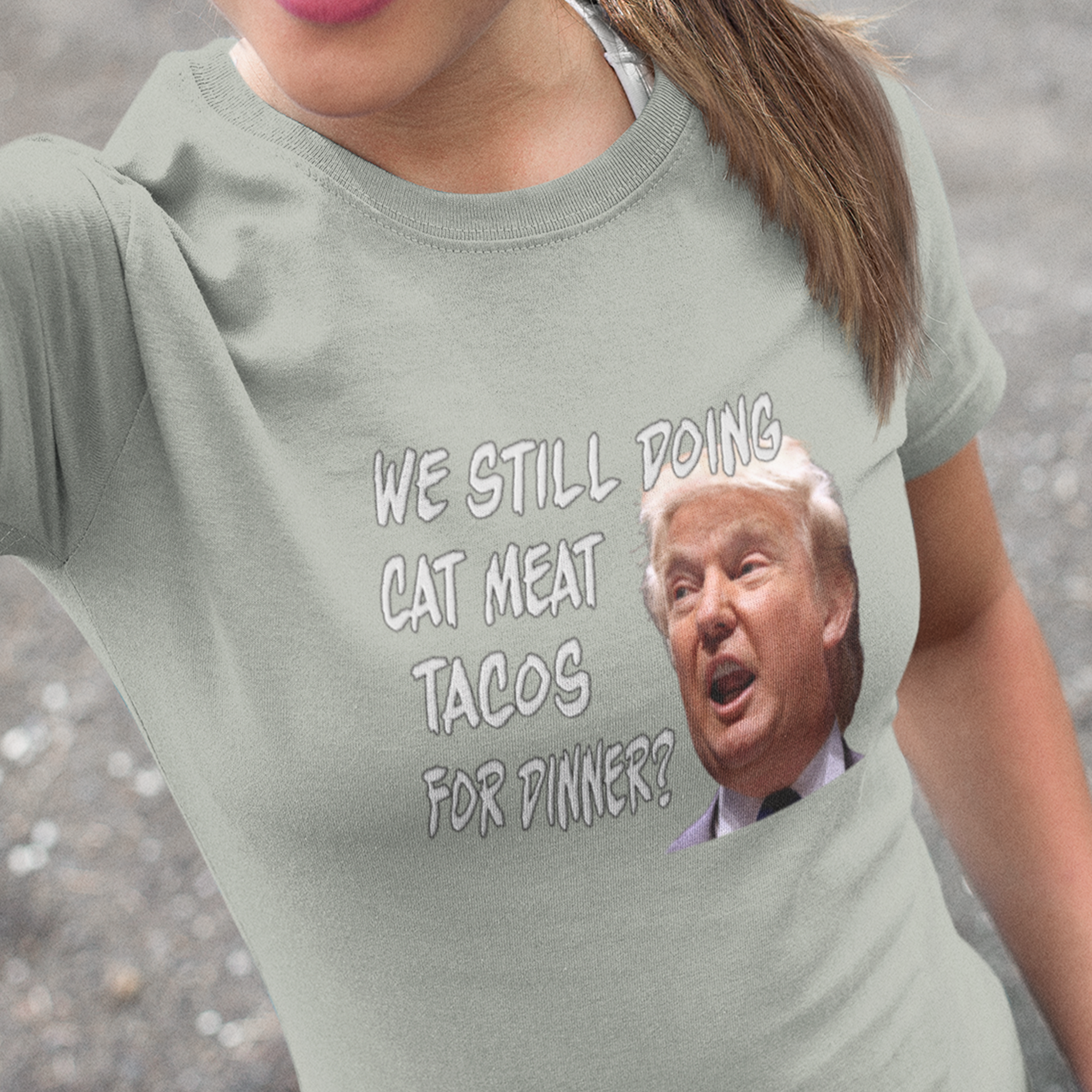 CAT MEAT TACOS T-shirts/athletic_heather