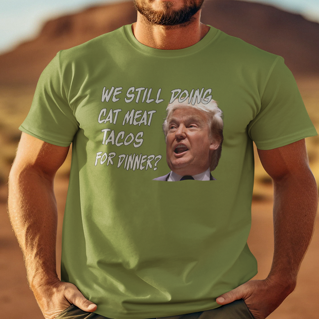 CAT MEAT TACOS T-shirts/heather_green