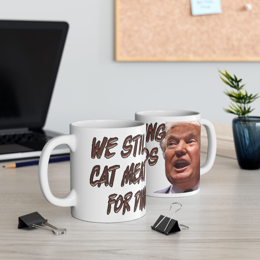 CAT MEAT TACOS CERAMIC MUG/WHITE