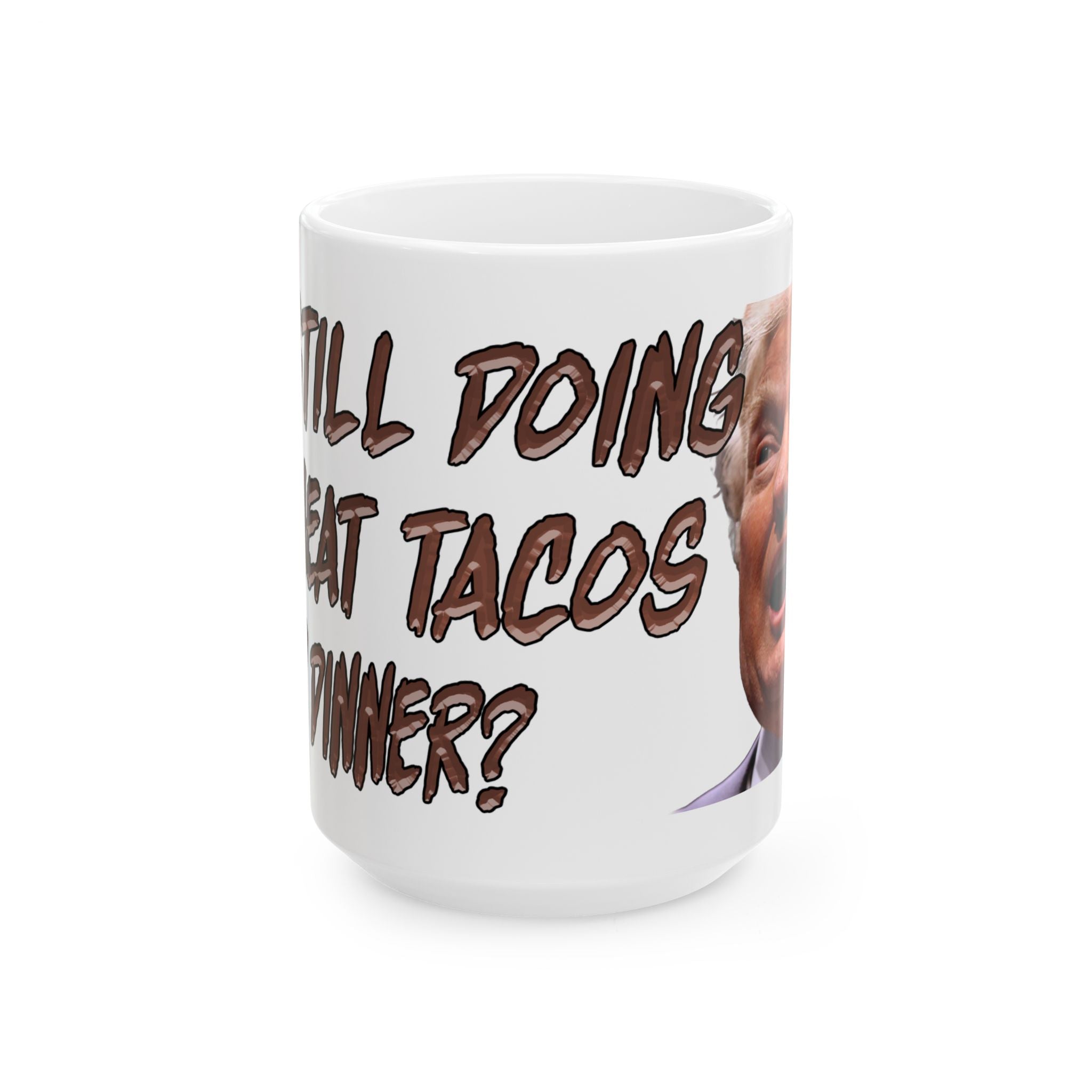 CAT MEAT TACOS CERAMIC MUG/WHITE