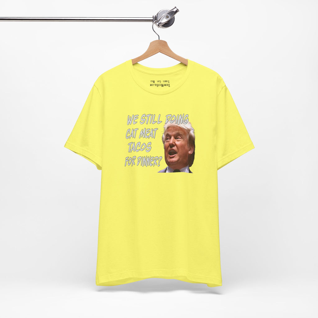 CAT MEAT TACOS T-shirt/yellow