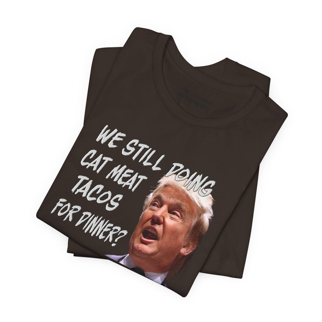 CAT MEAT TACOS T-shirts/brown