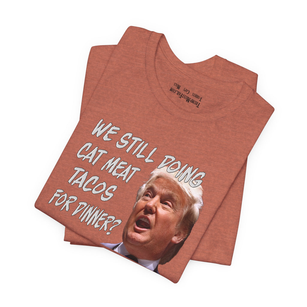 CAT MEAT TACOS T-shirts/heather_clay