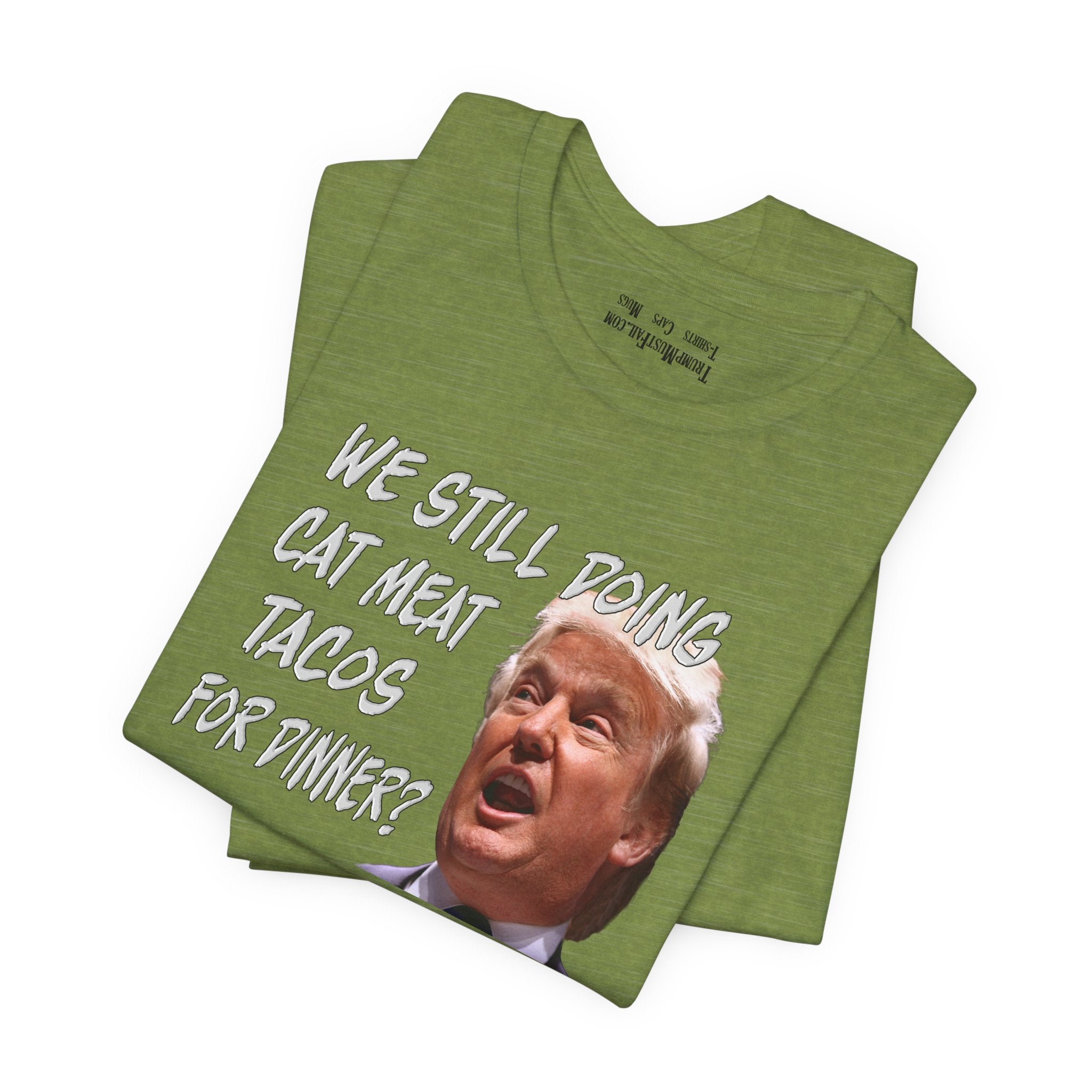 CAT MEAT TACOS T-shirts/heather_green