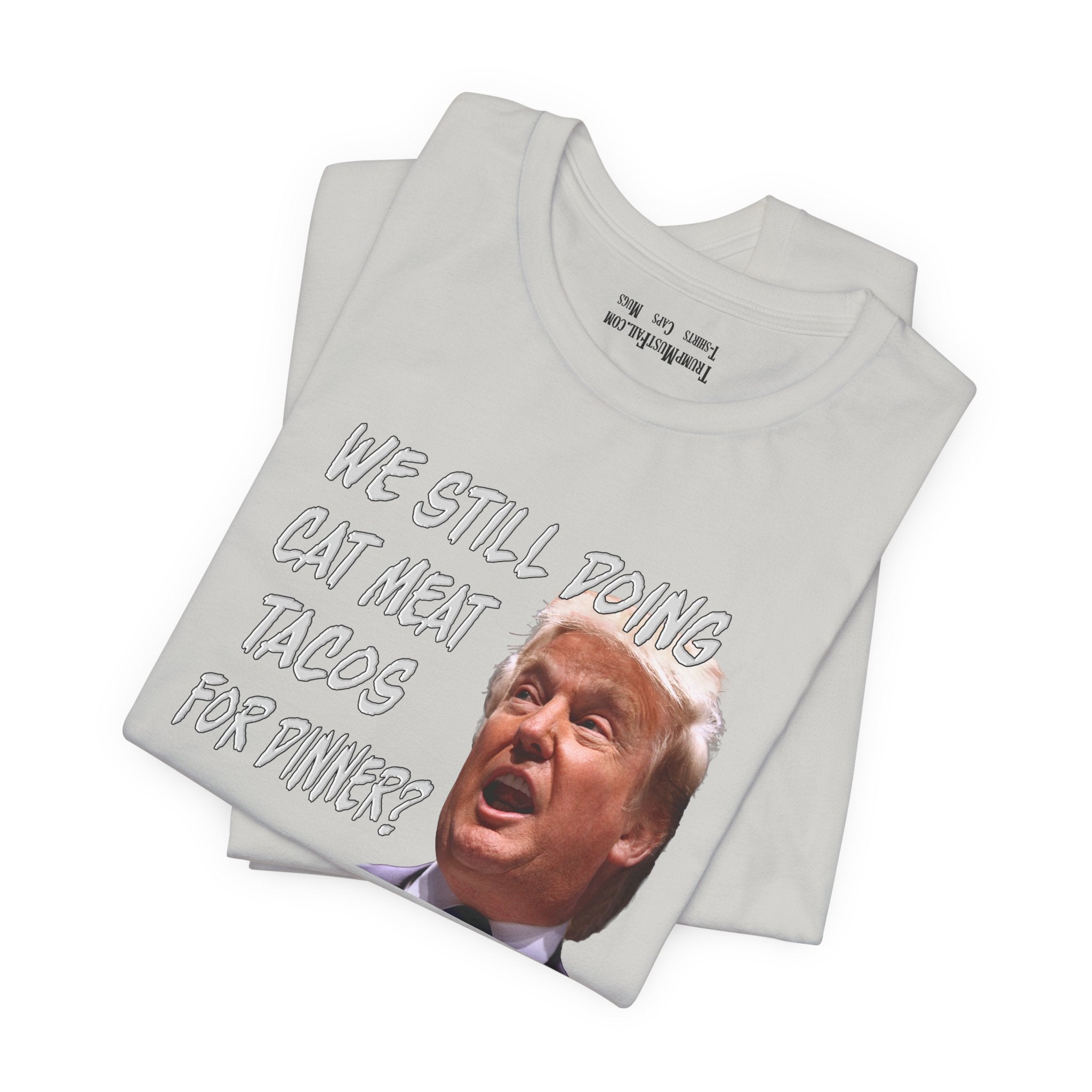 CAT MEAT TACOS T-shirt/silver