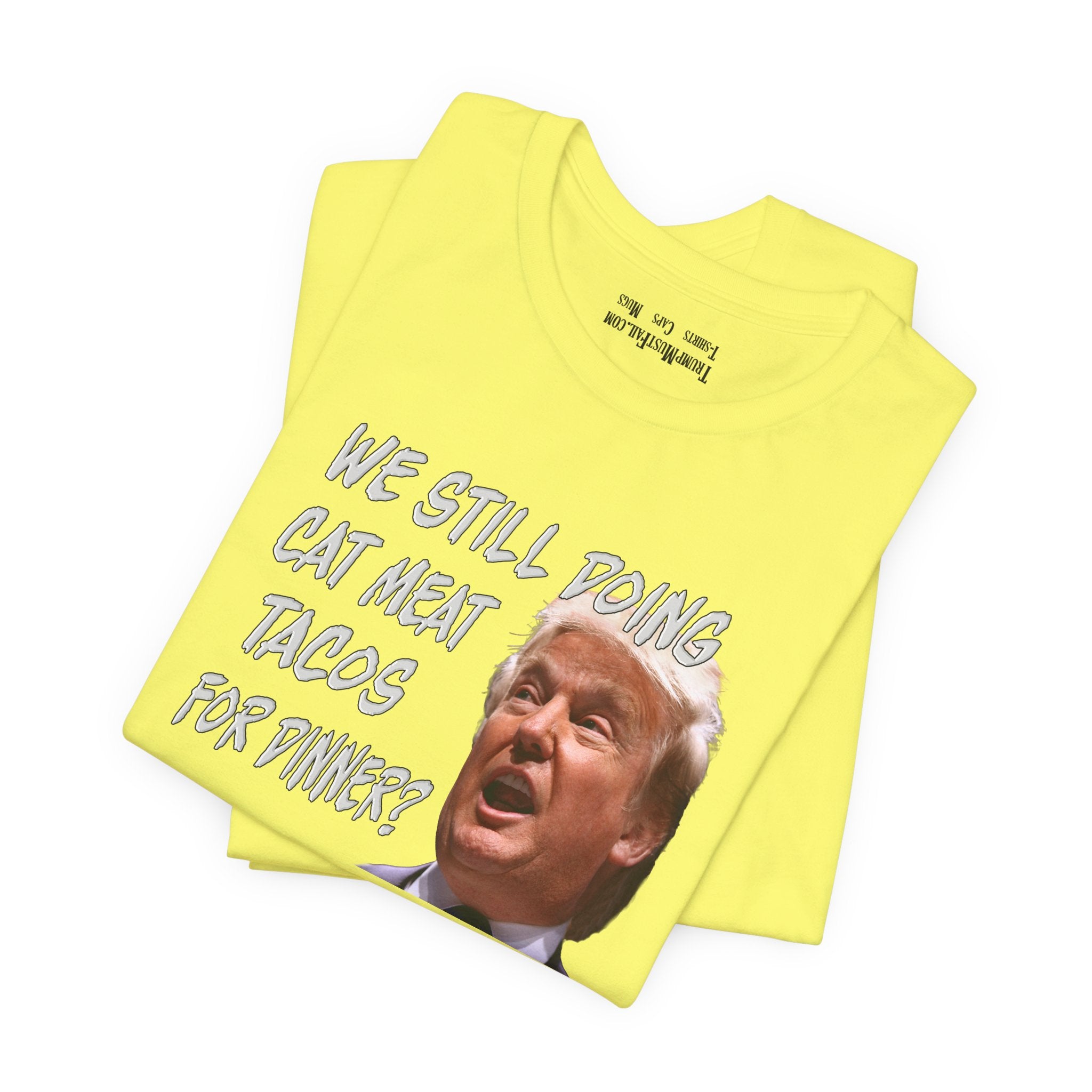 CAT MEAT TACOS T-shirt/yellow