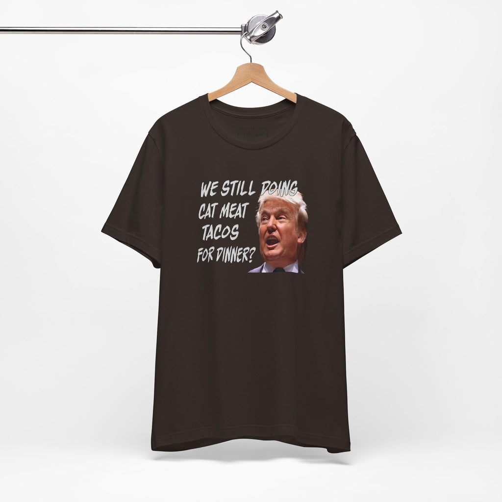 CAT MEAT TACOS T-shirts/brown