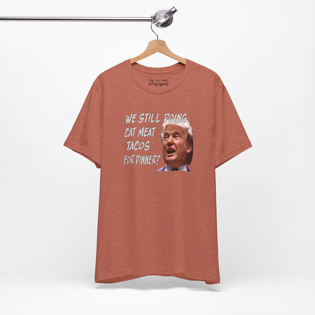 CAT MEAT TACOS T-shirts/heather_clay
