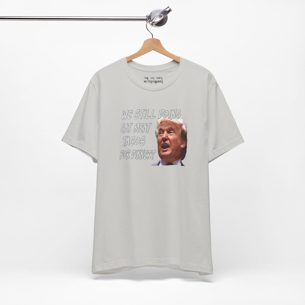 CAT MEAT TACOS T-shirt/silver