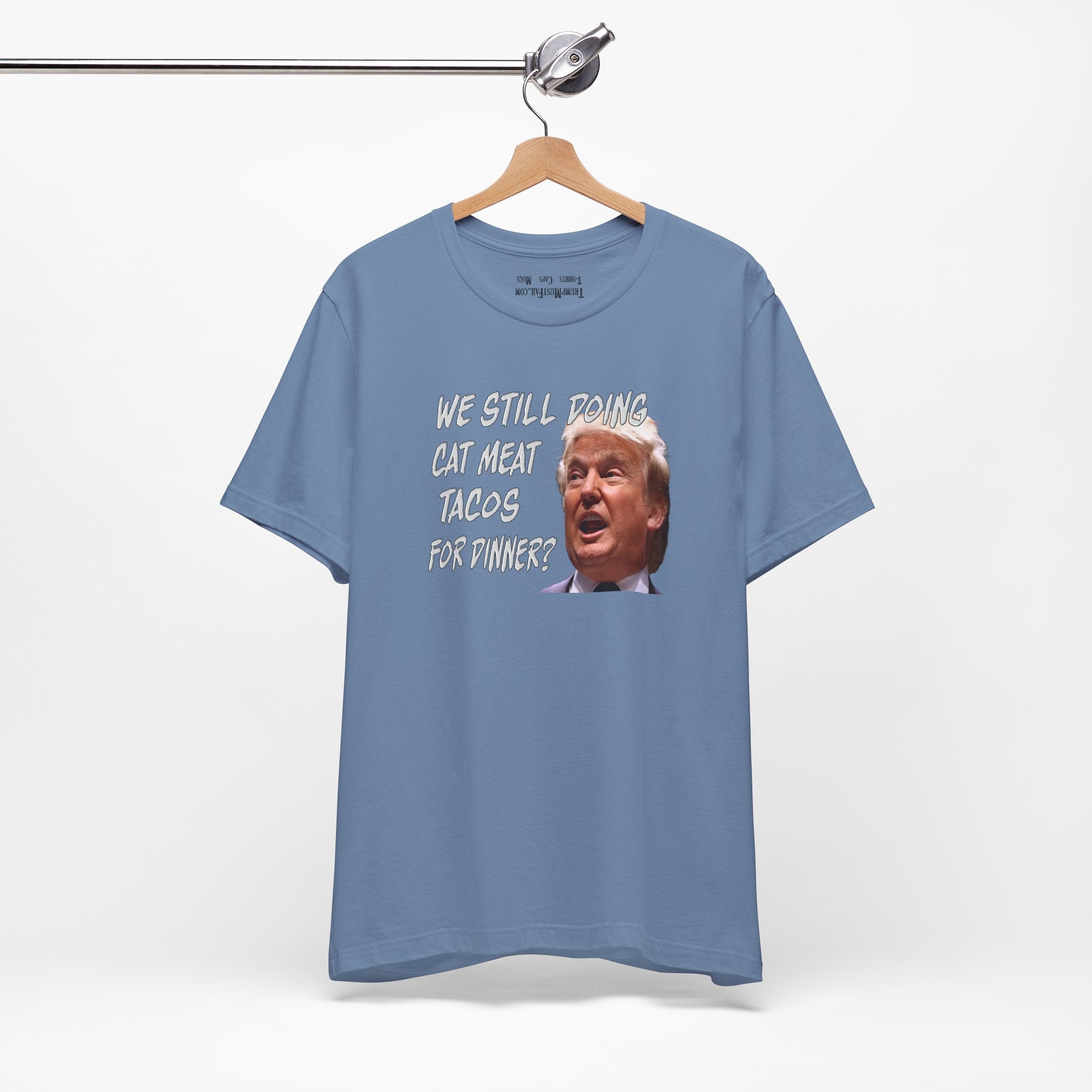 CAT MEAT TACOS T-shirts/steel_blue