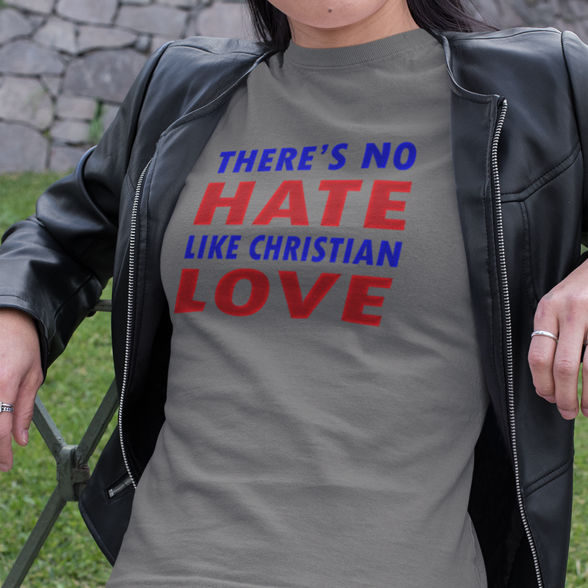 CHRISTIAN LOVE T-shirt/asphalt