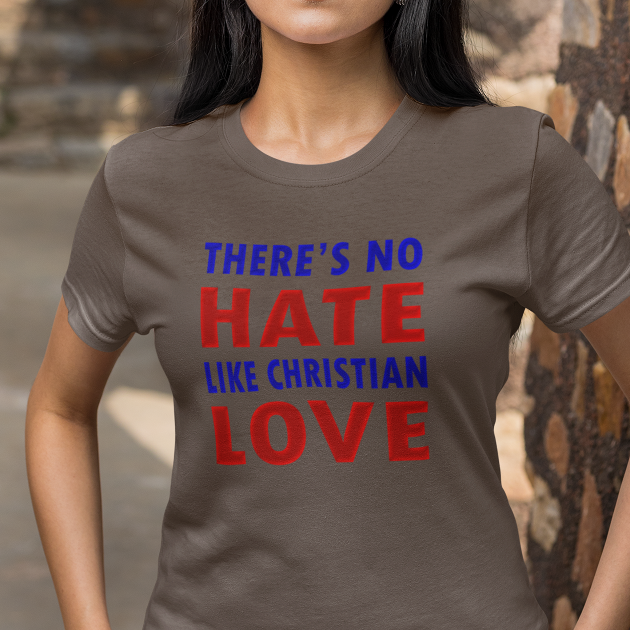 CHRISTIAN LOVE T-shirt/brown