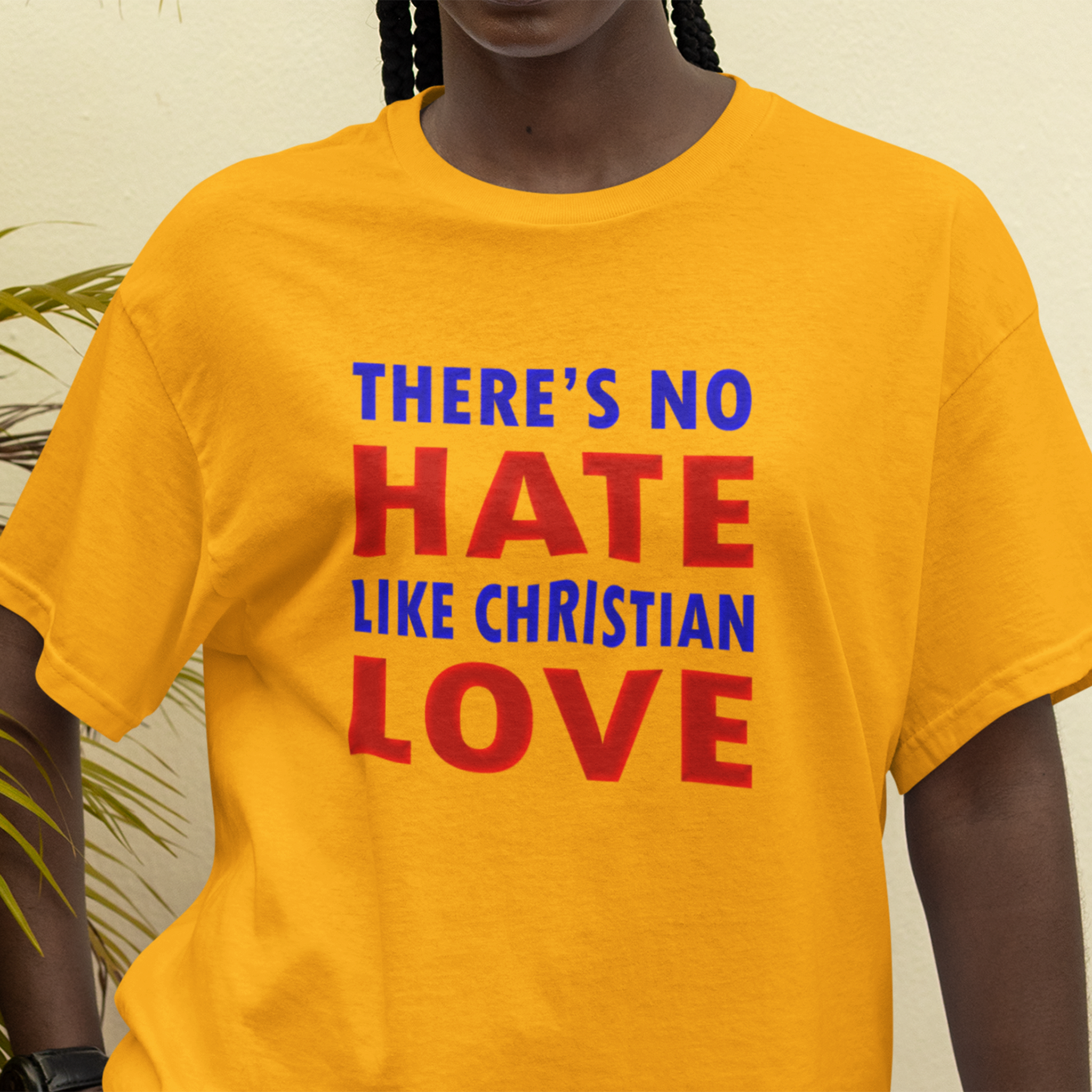 CHRISTIAN LOVE T-shirt/gold