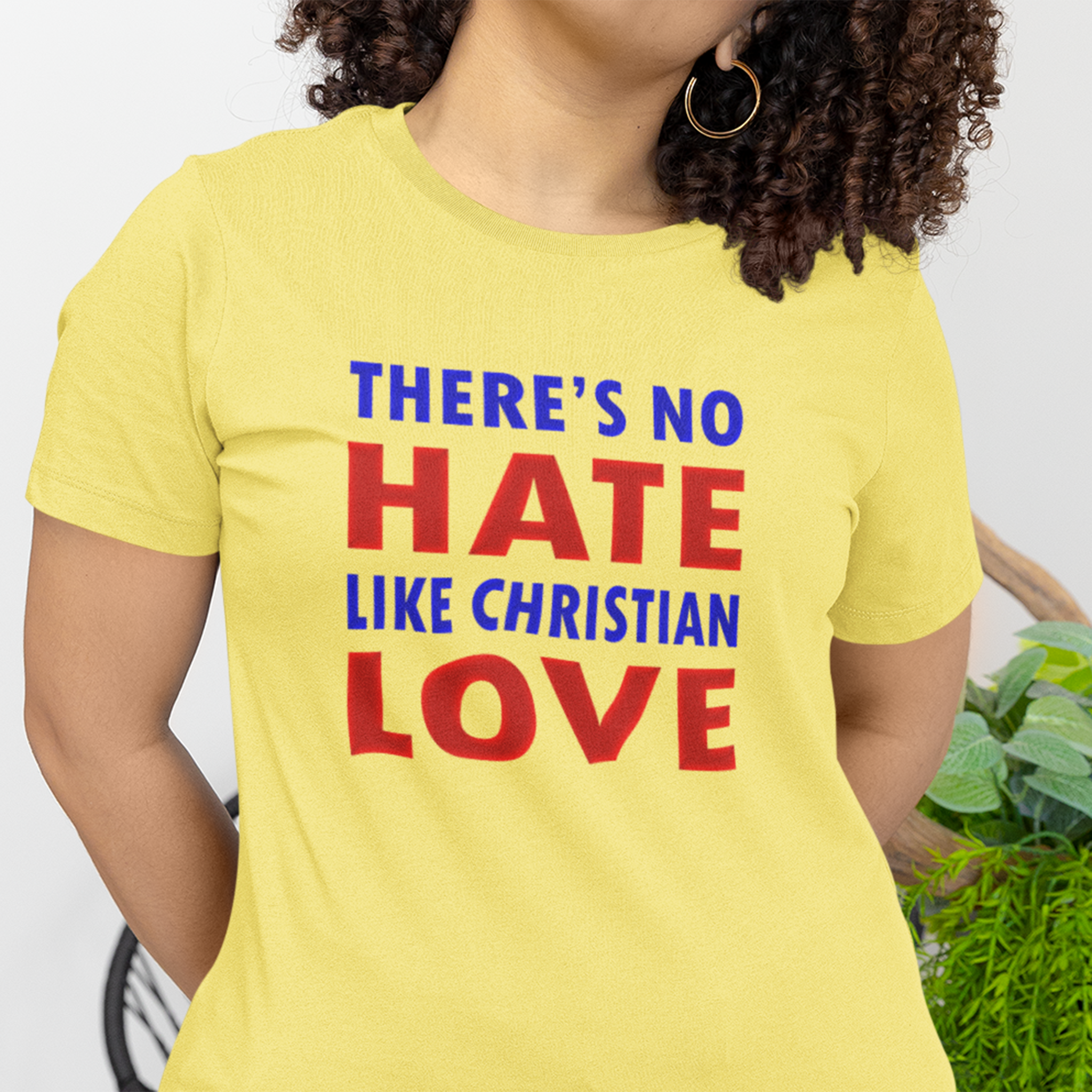 CHRISTIAN LOVE T-shirt/yellow