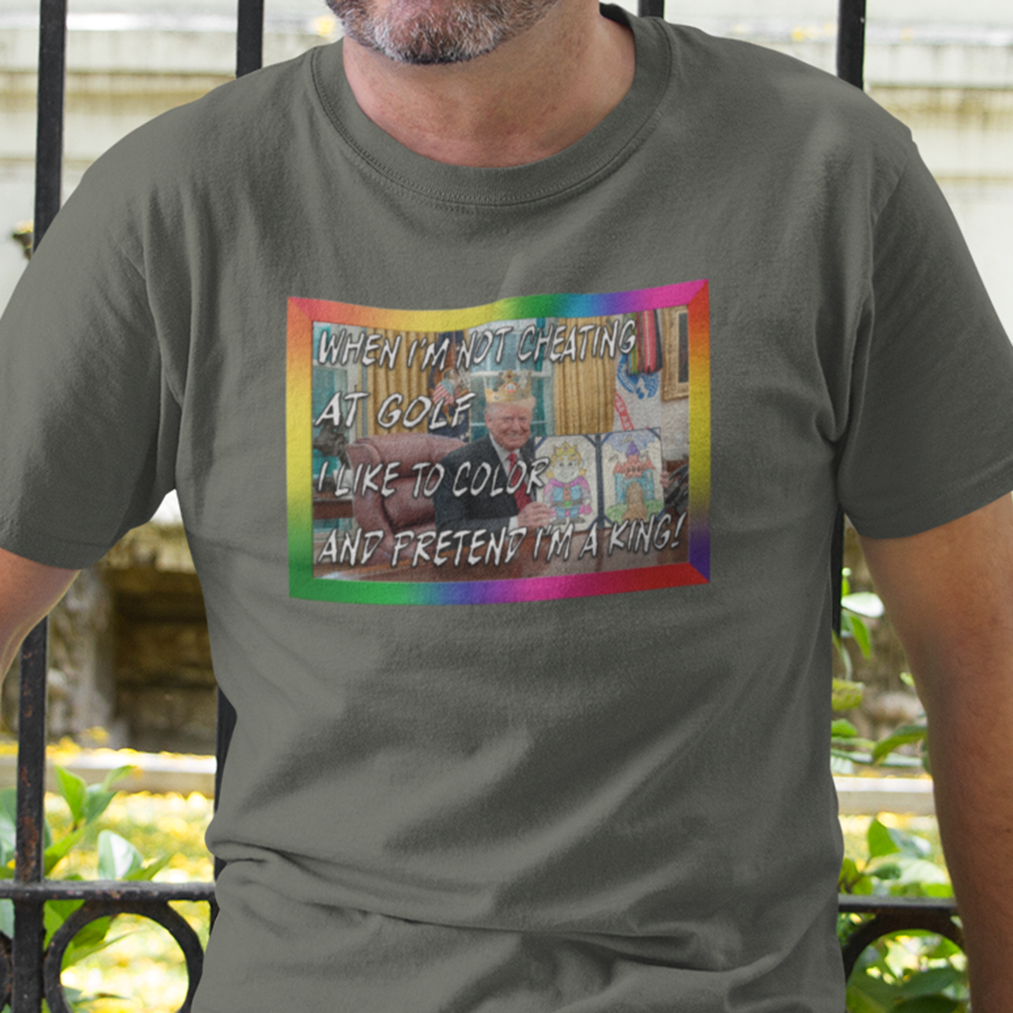 COLORING BOOK KING T-shirt/army