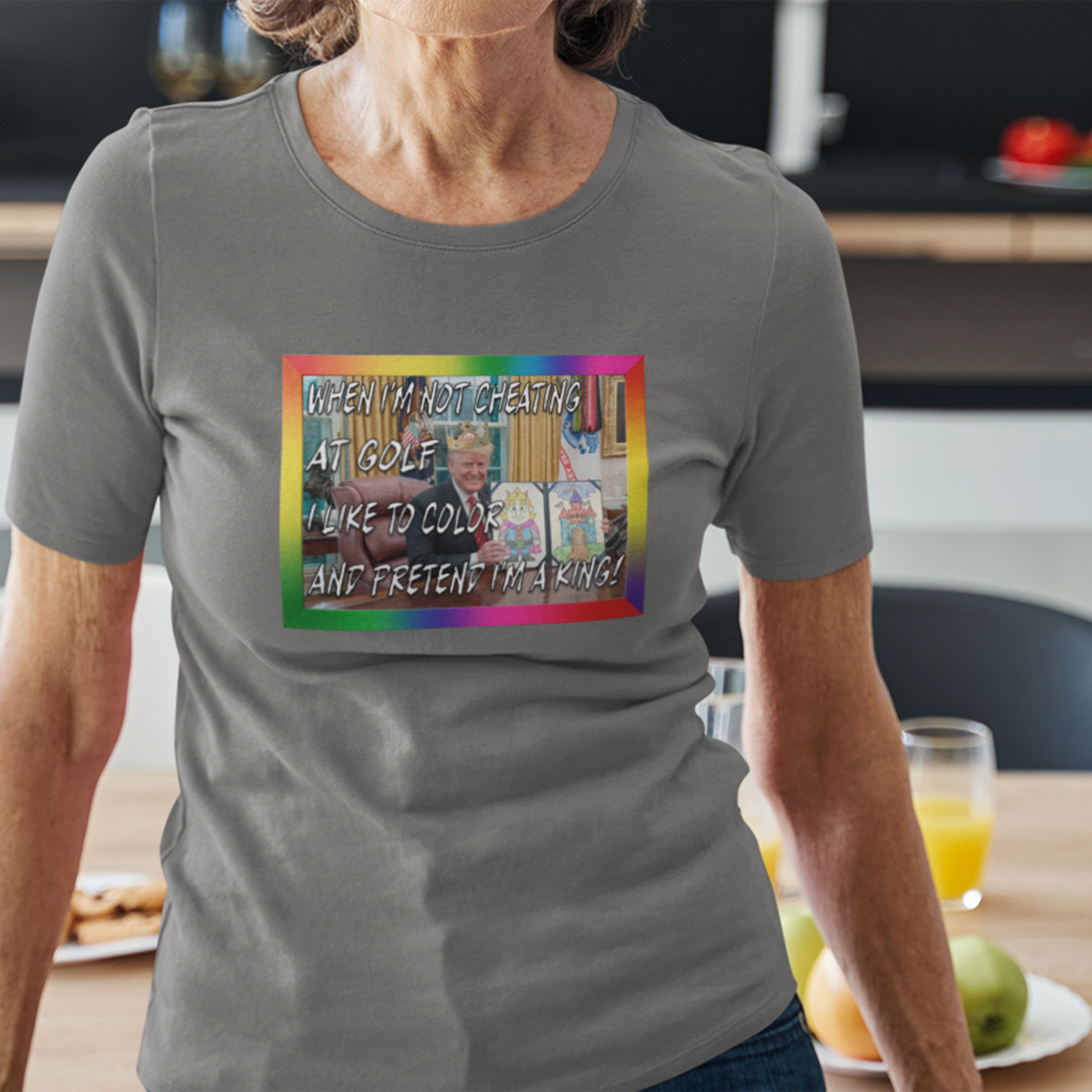 COLORING BOOK KING T-shirt/asphalt