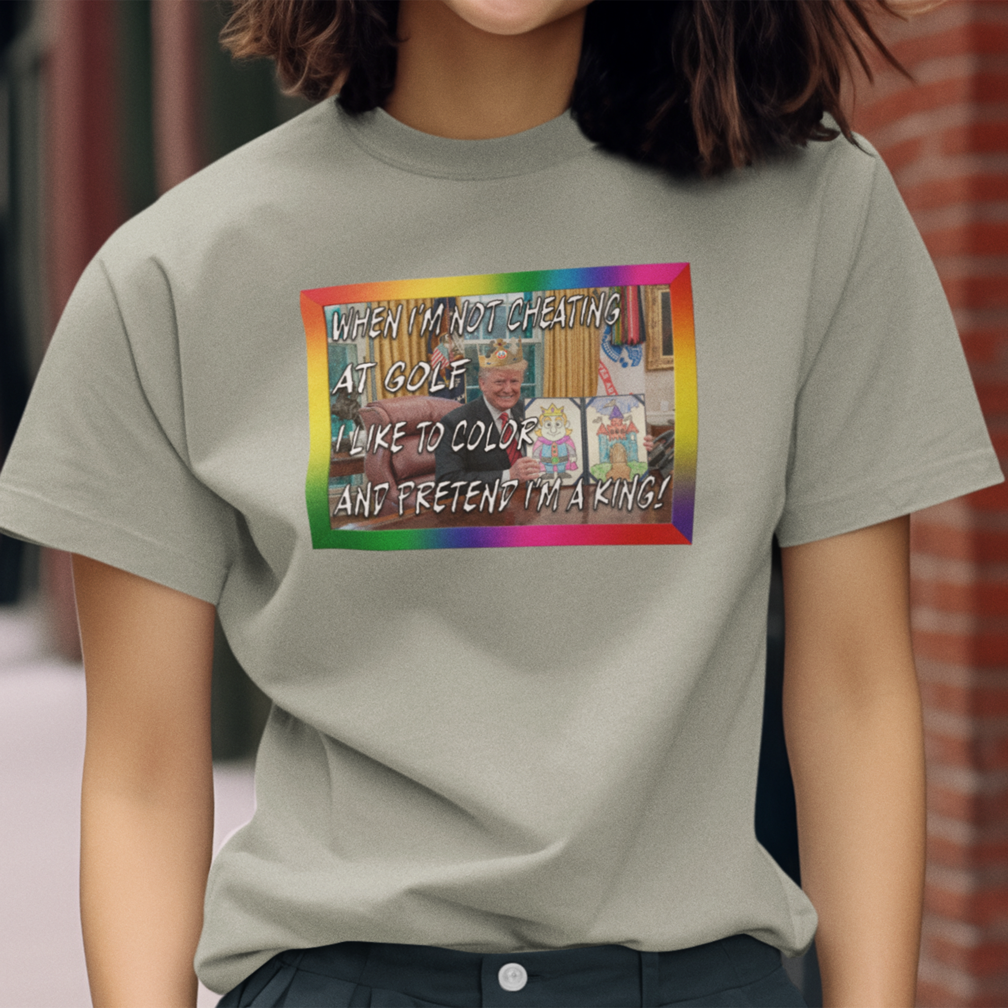 COLORING BOOK KING T-shirt/athletic heather 