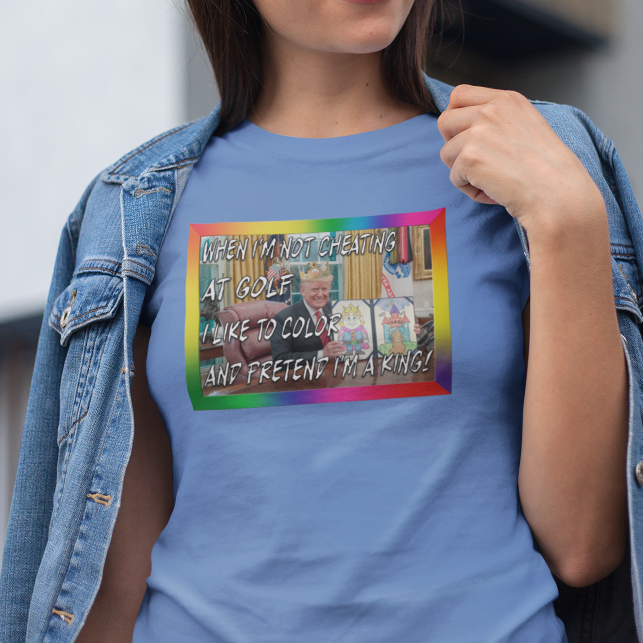 COLORING BOOK KING T-shirt/heather columbia blue