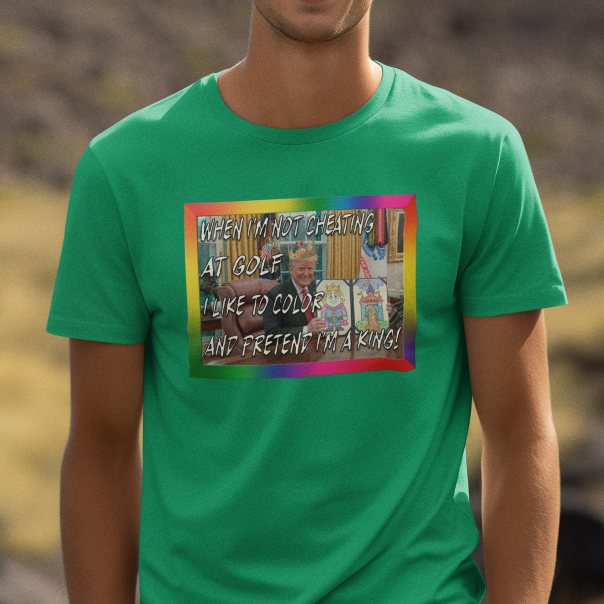 COLORING BOOK KING T-shirt/heather kelly