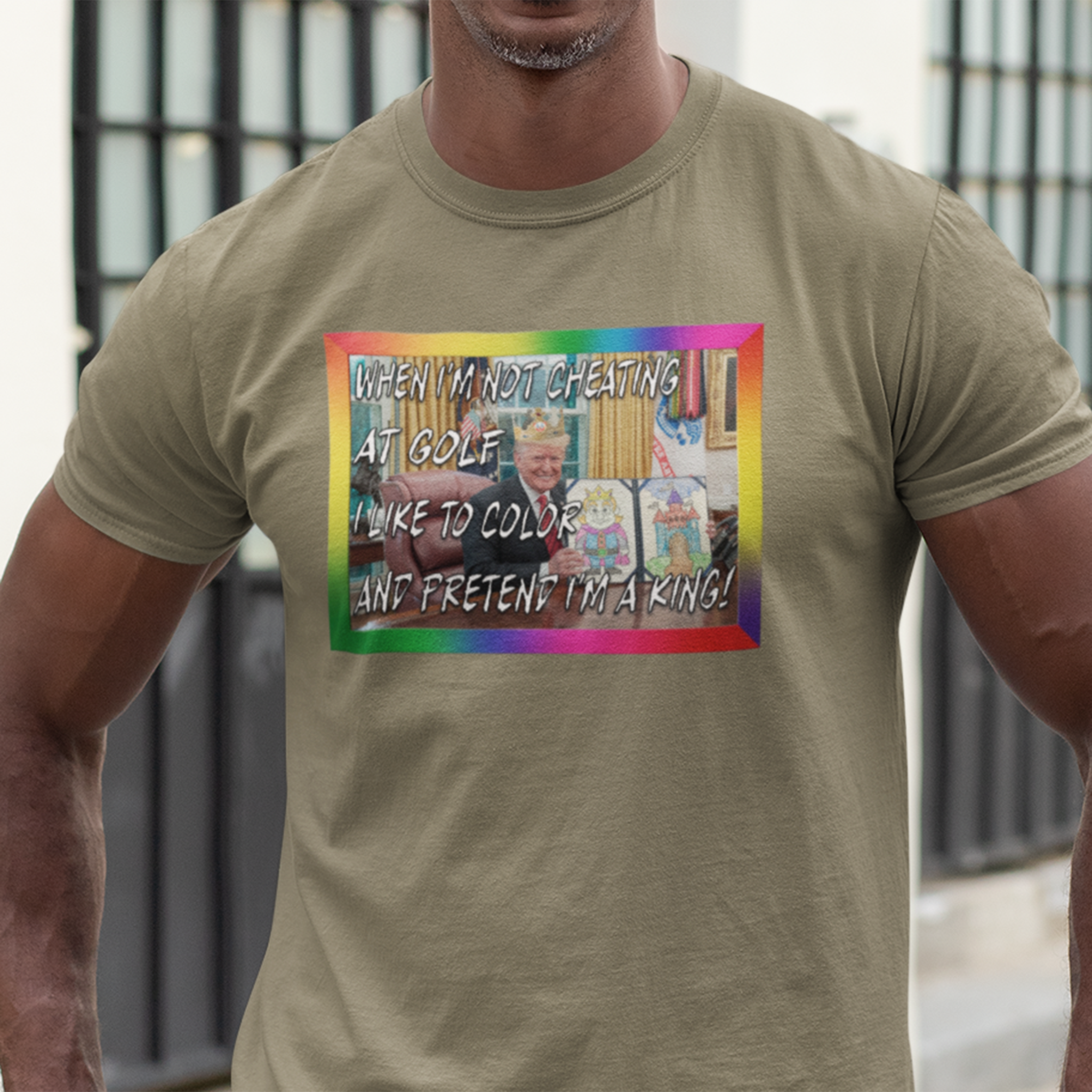 COLORING BOOK KING T-shirt/heather olive