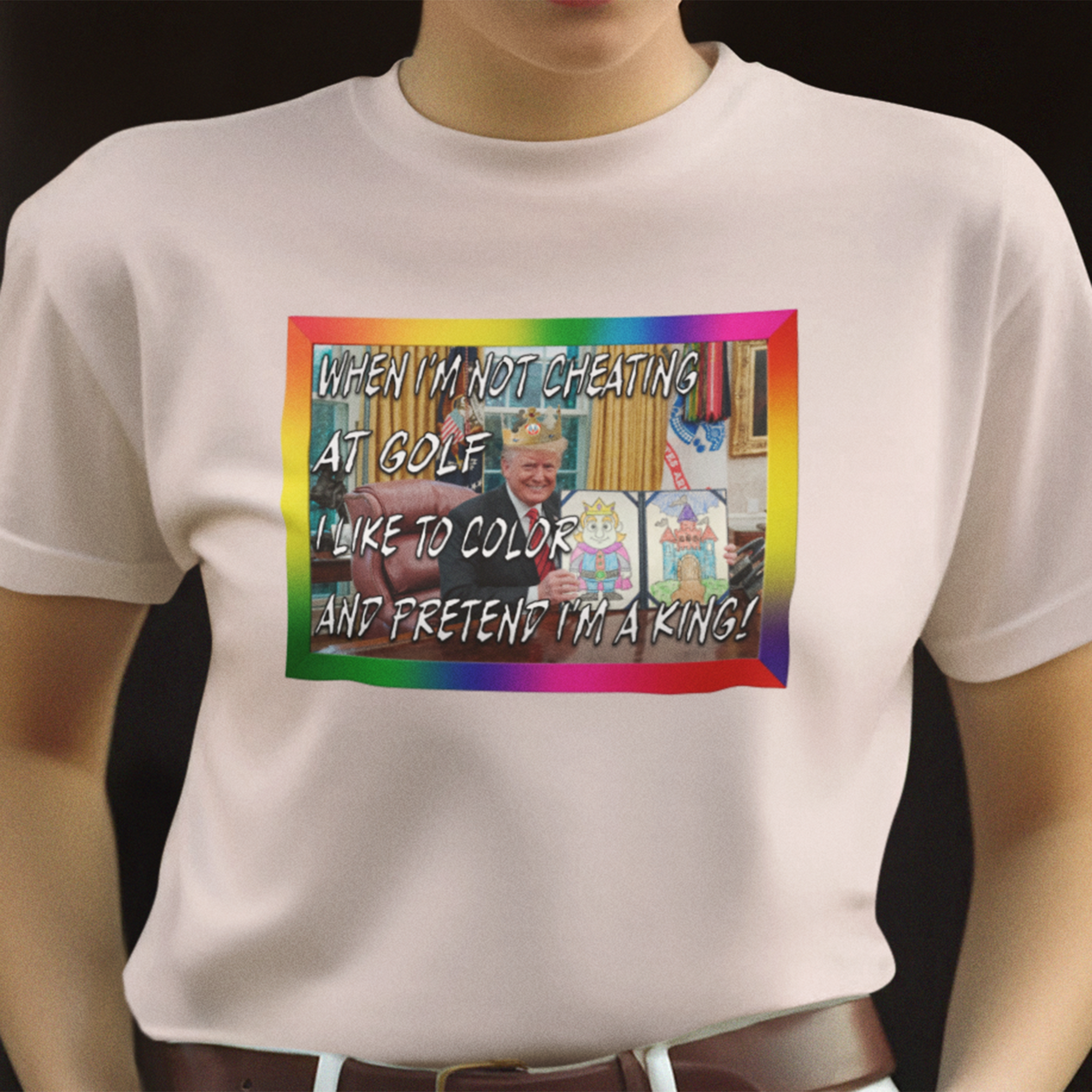 COLORING BOOK KING T-shirt/soft pink