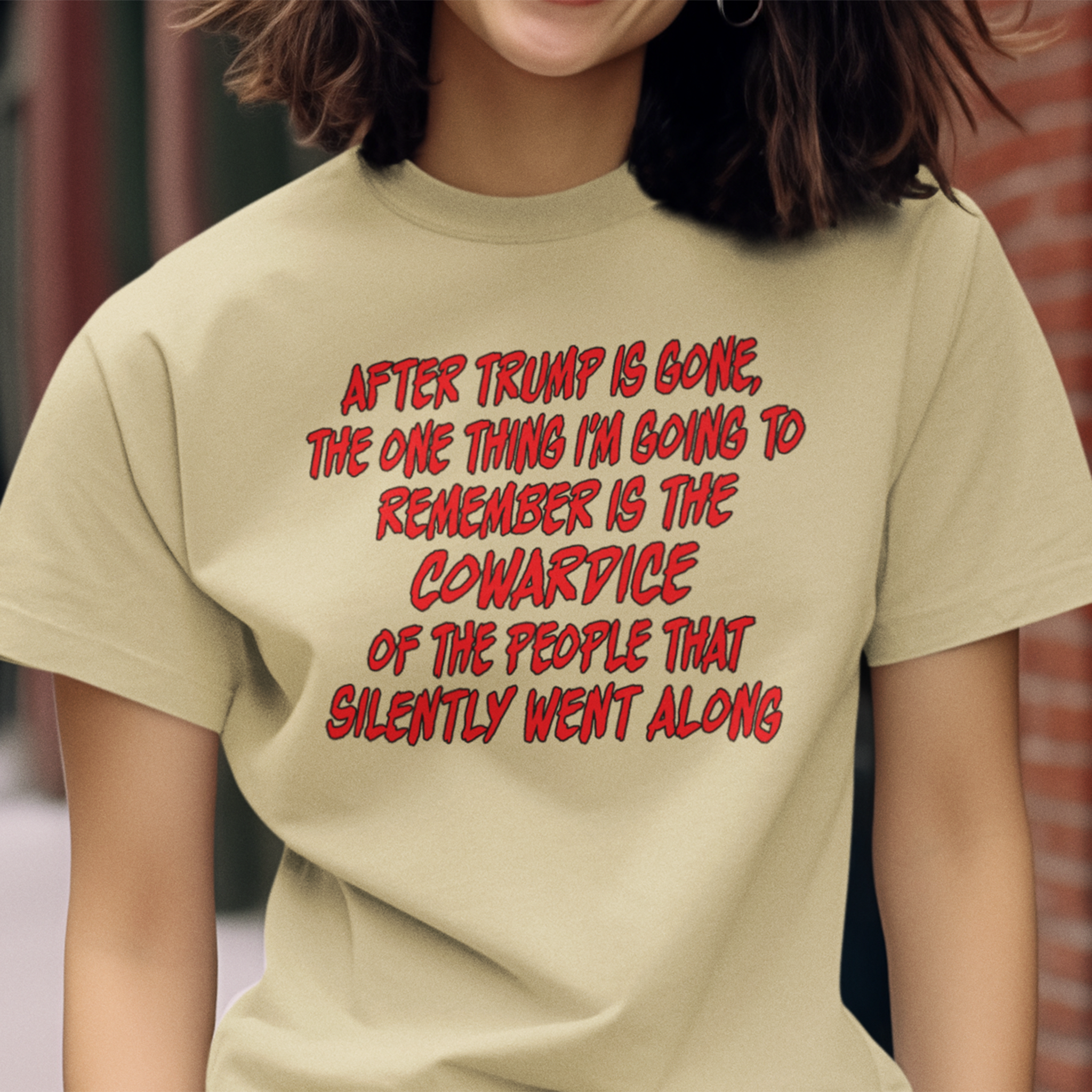 COWARDICE T-shirt/natural