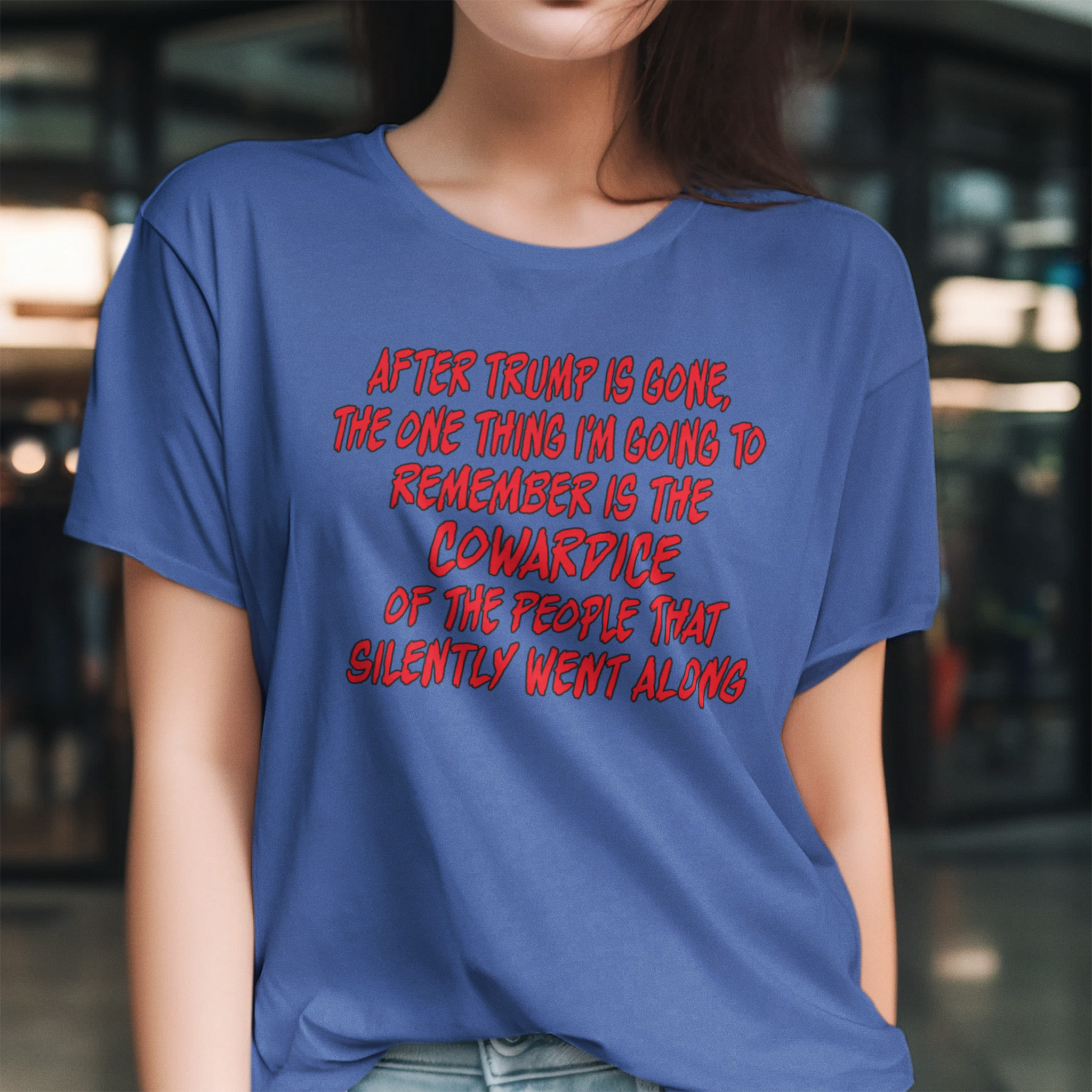 COWARDICE T-shirt/true royal