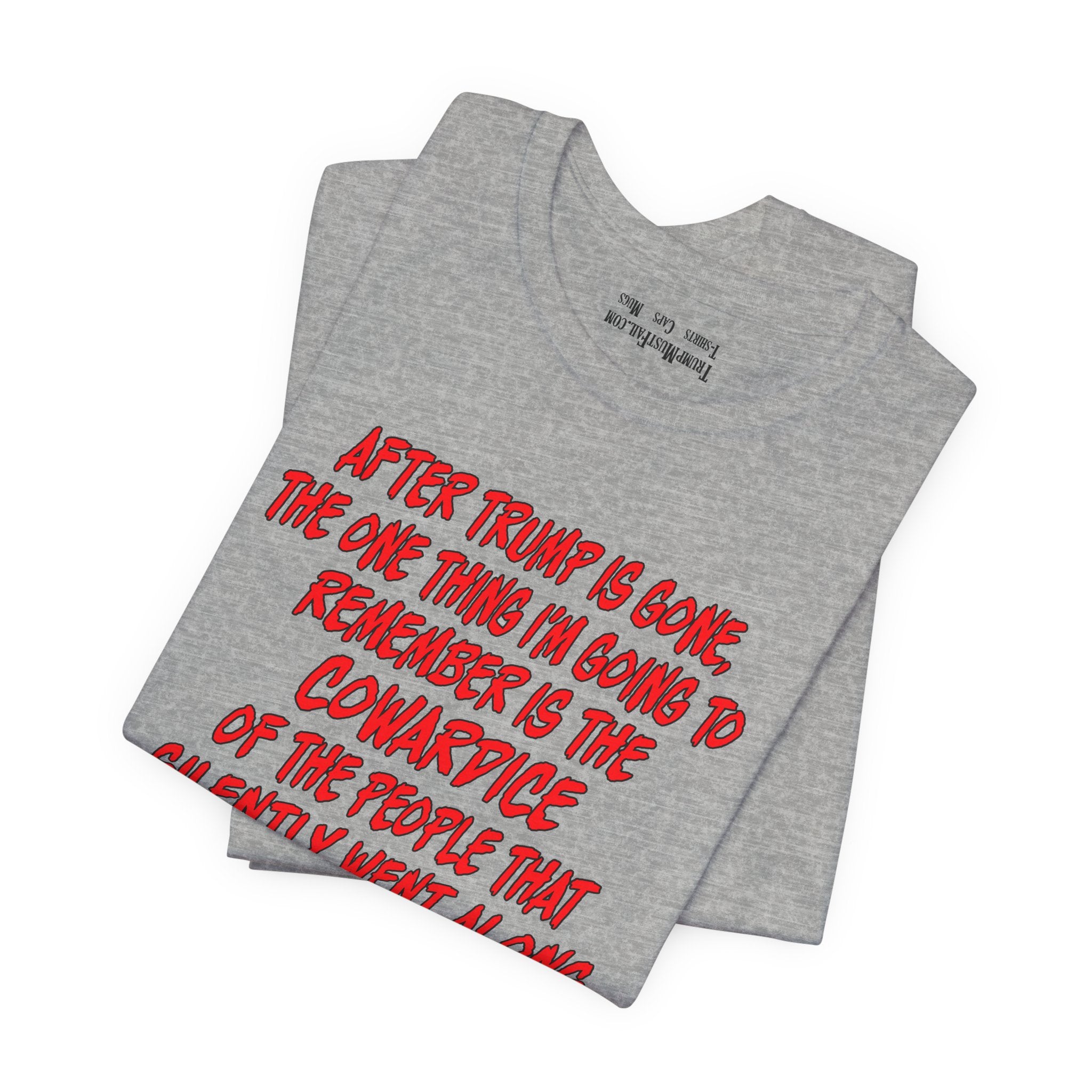 COWARDICE T-shirt/athletic heather