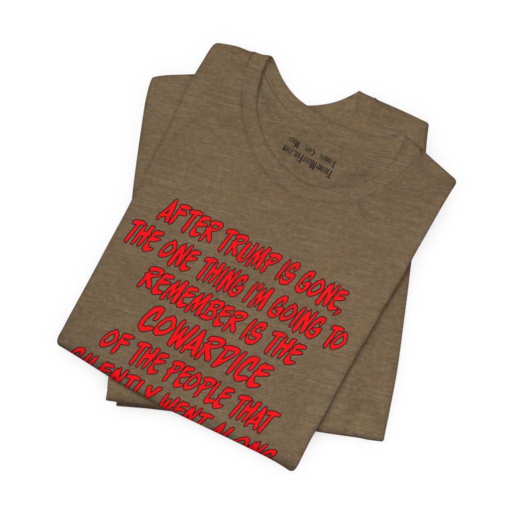 COWARDICE T-shirt/heather olive
