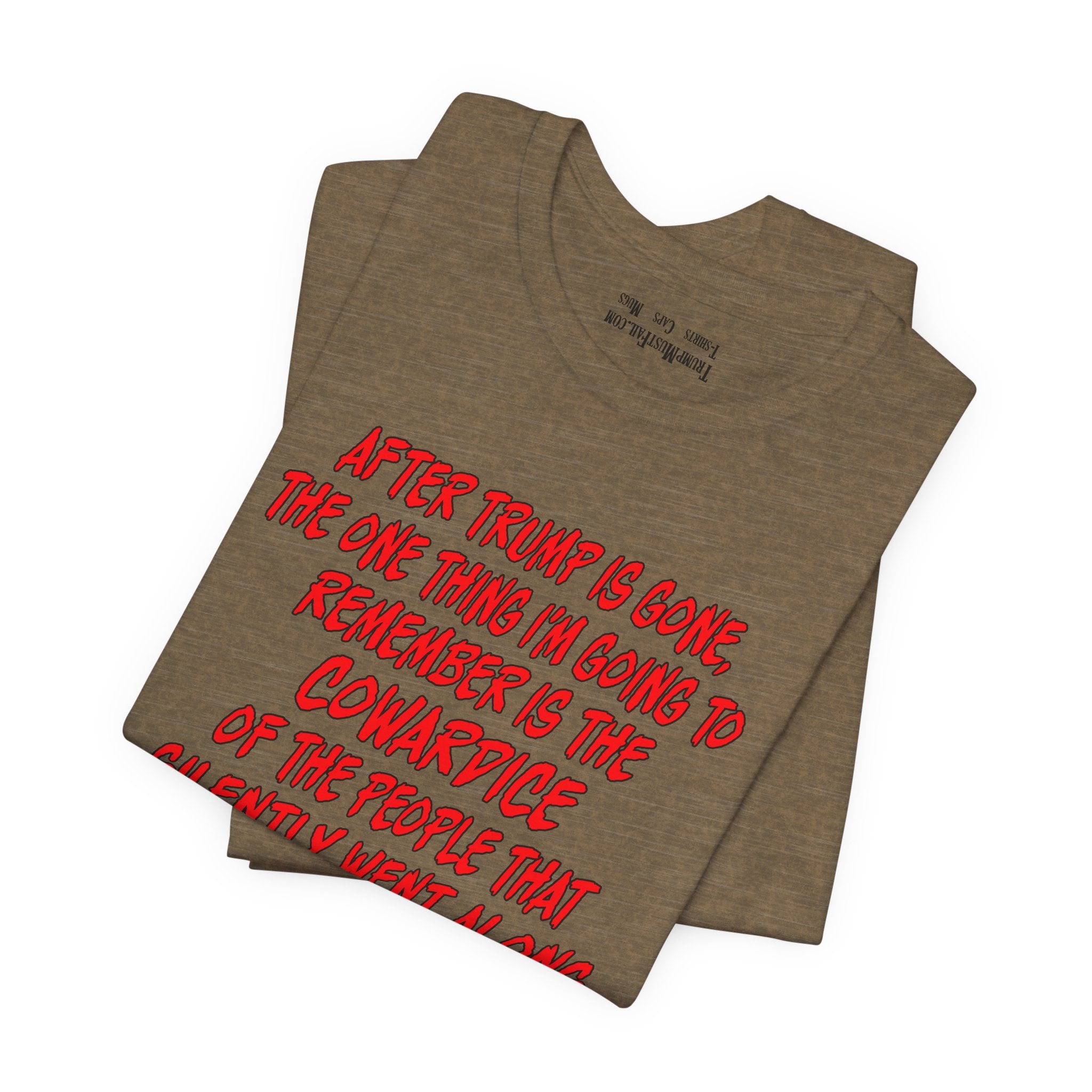 COWARDICE T-shirt/heather olive