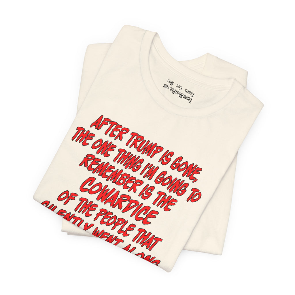 COWARDICE T-shirt/natural