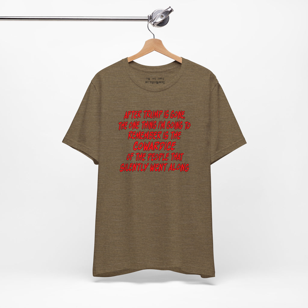COWARDICE T-shirt/heather olive