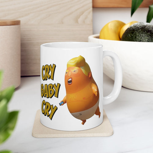 CRY BABY CRY CERAMIC MUG/WHITE