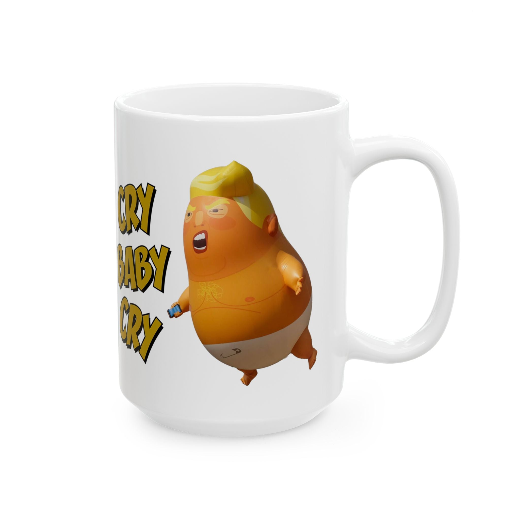 CRY BABY CRY CERAMIC MUG/WHITE