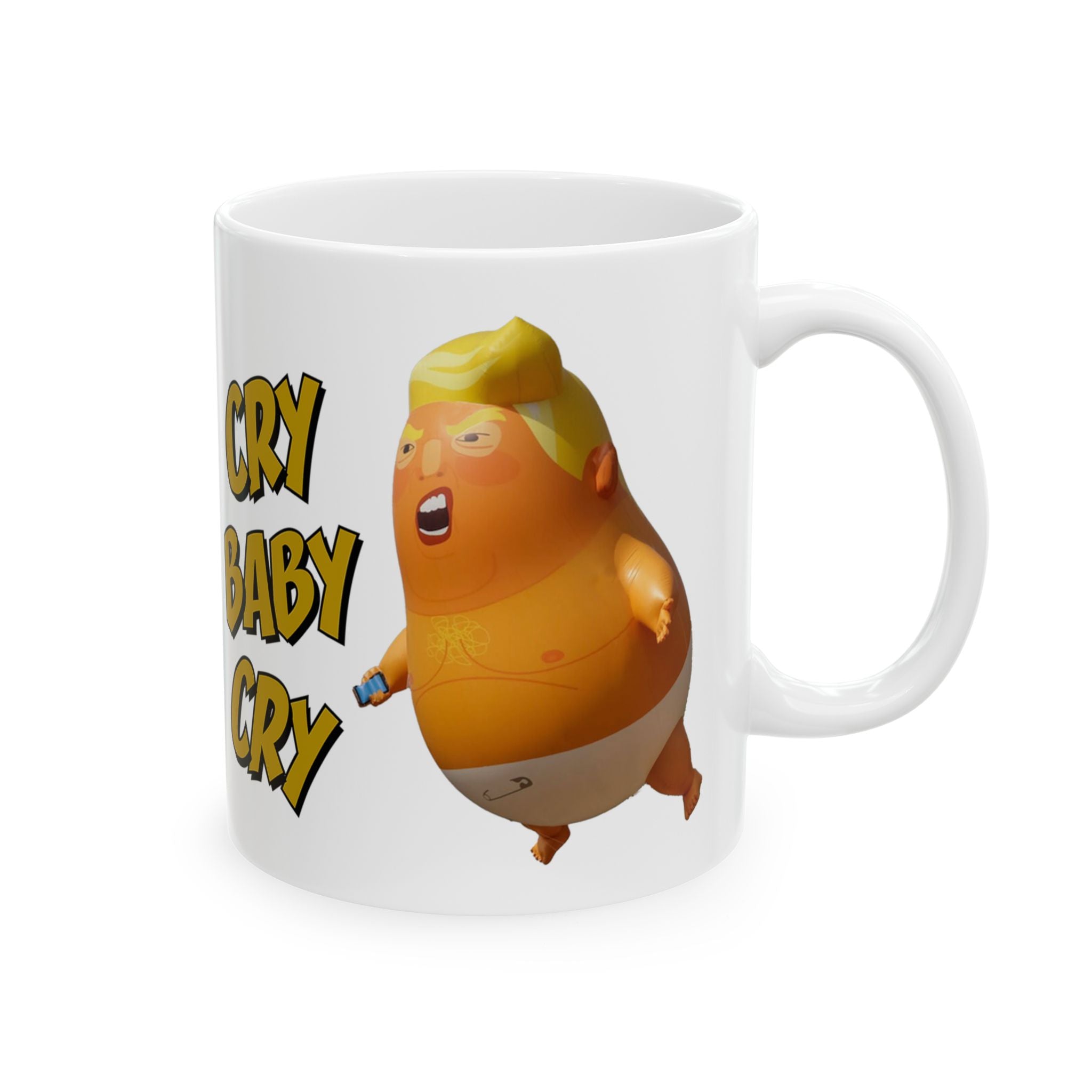 CRY BABY CRY CERAMIC MUG/WHITE