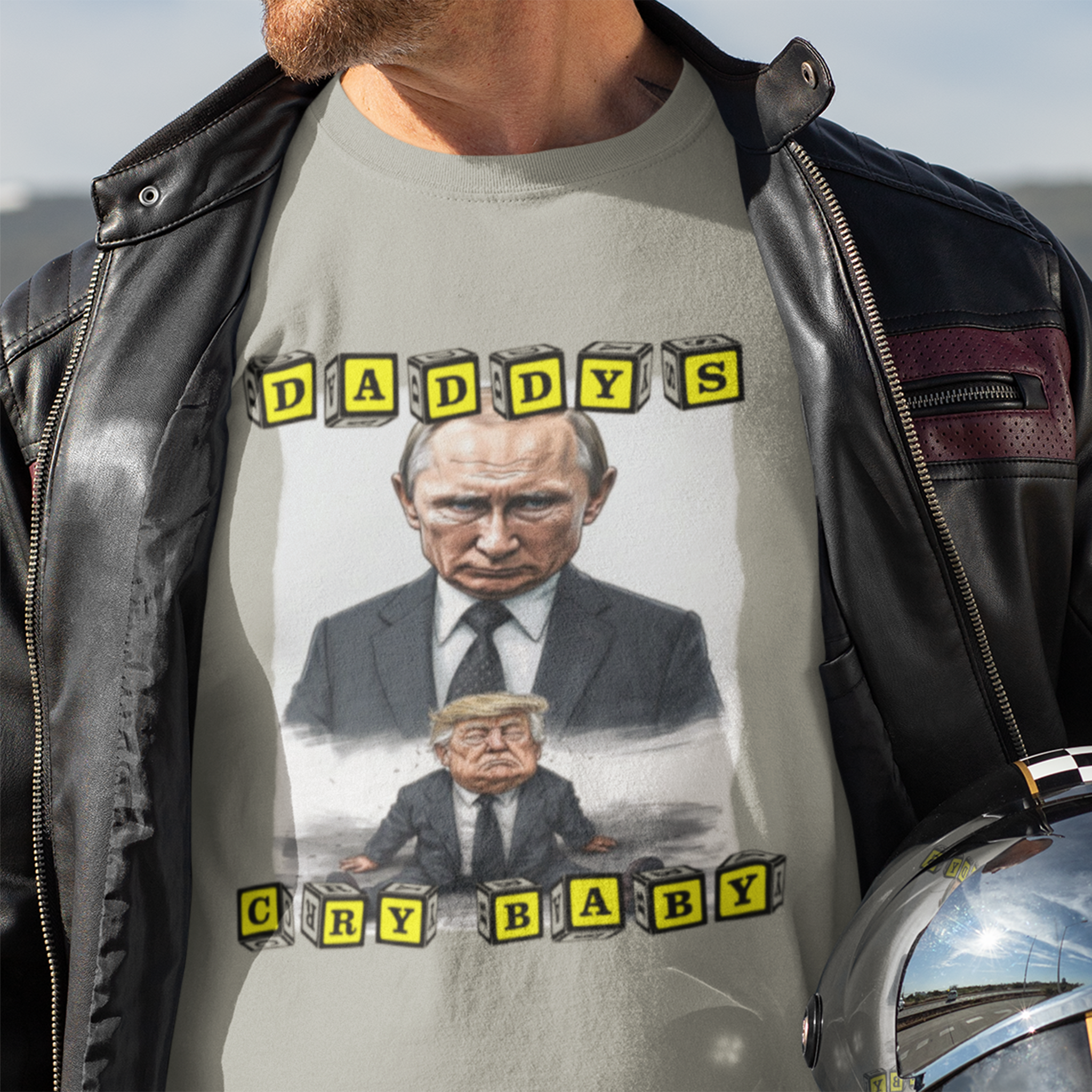 DADDY'S CRY BABY T-shirt/athletic heather