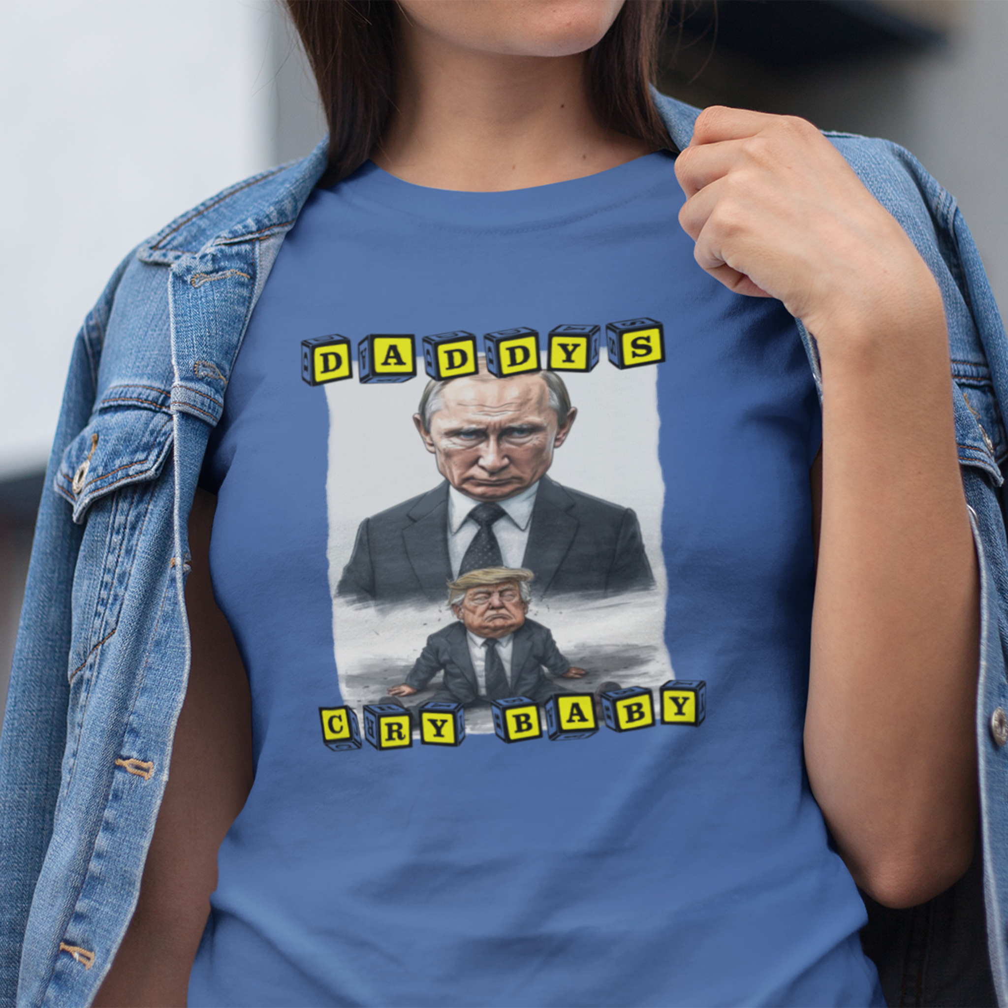 DADDY'S CRY BABY T-shirt/true royal