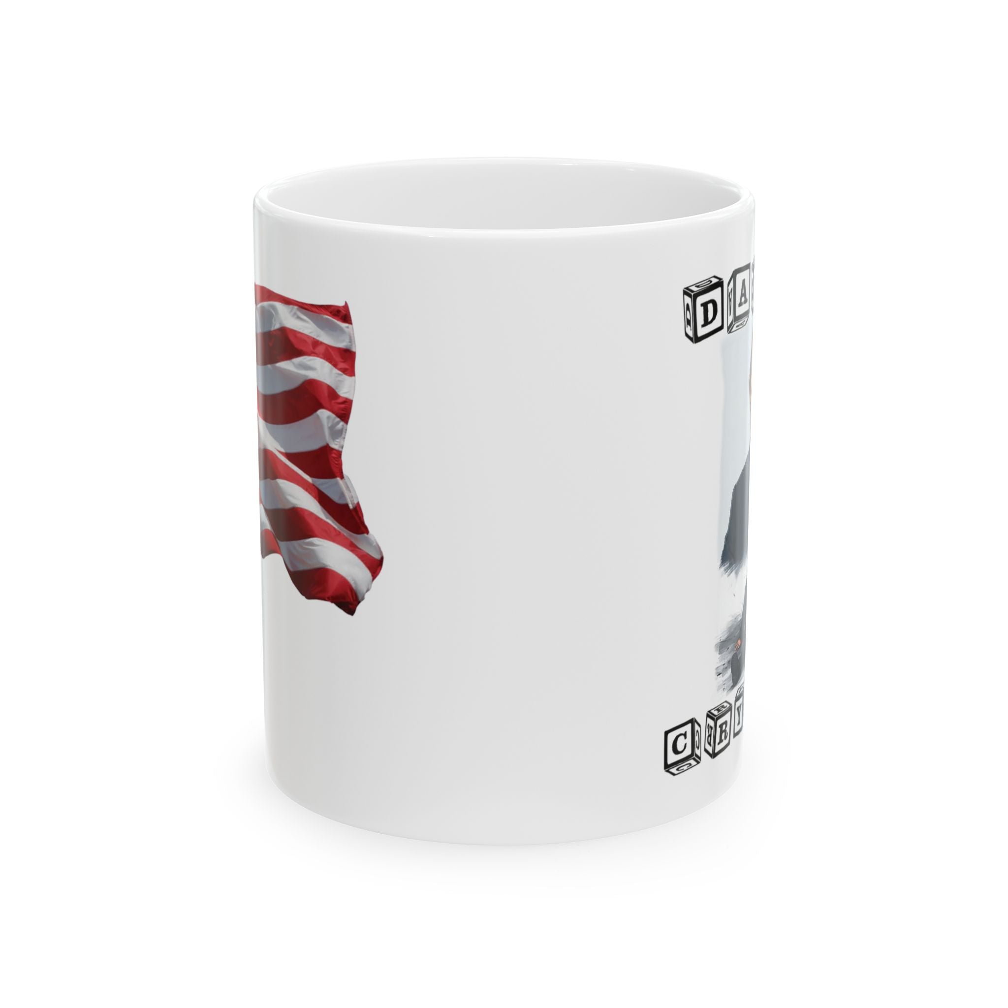 DADDY'S CRY BABY CERAMIC MUG/WHITE