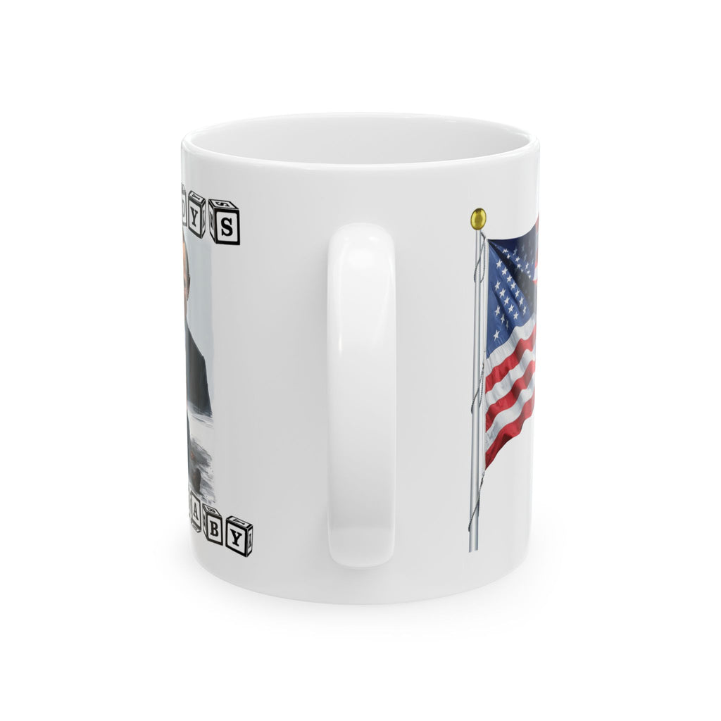 DADDY'S CRY BABY CERAMIC MUG/WHITE