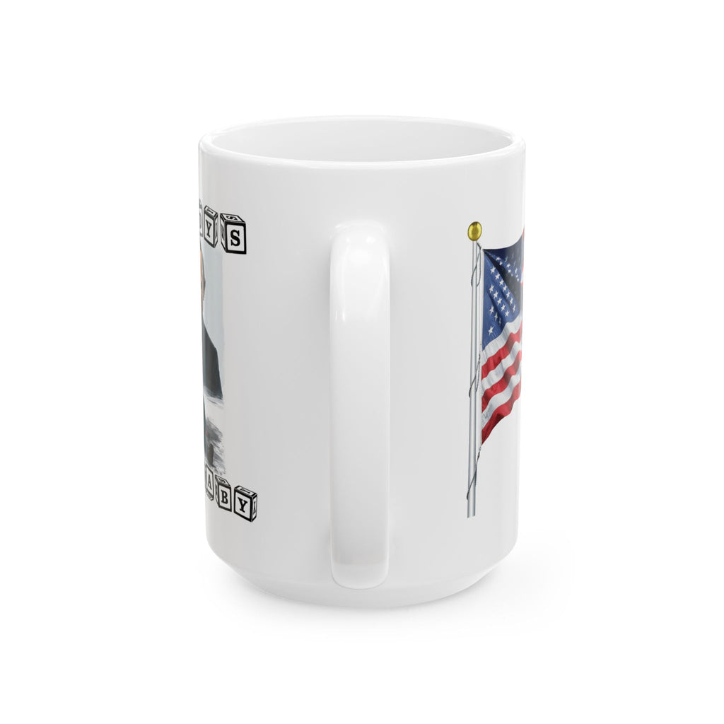 DADDY'S CRY BABY CERAMIC MUG/WHITE