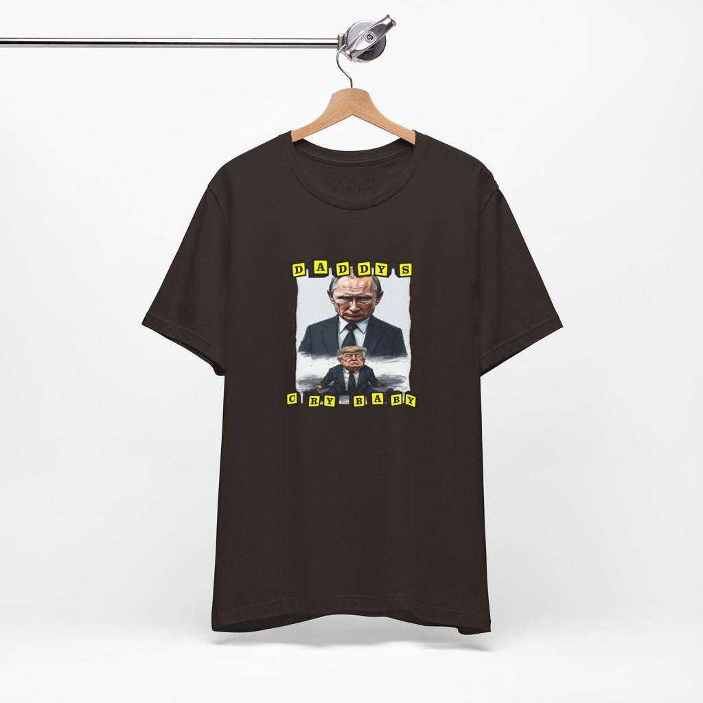 DADDY'S CRY BABY T-shirt/brown