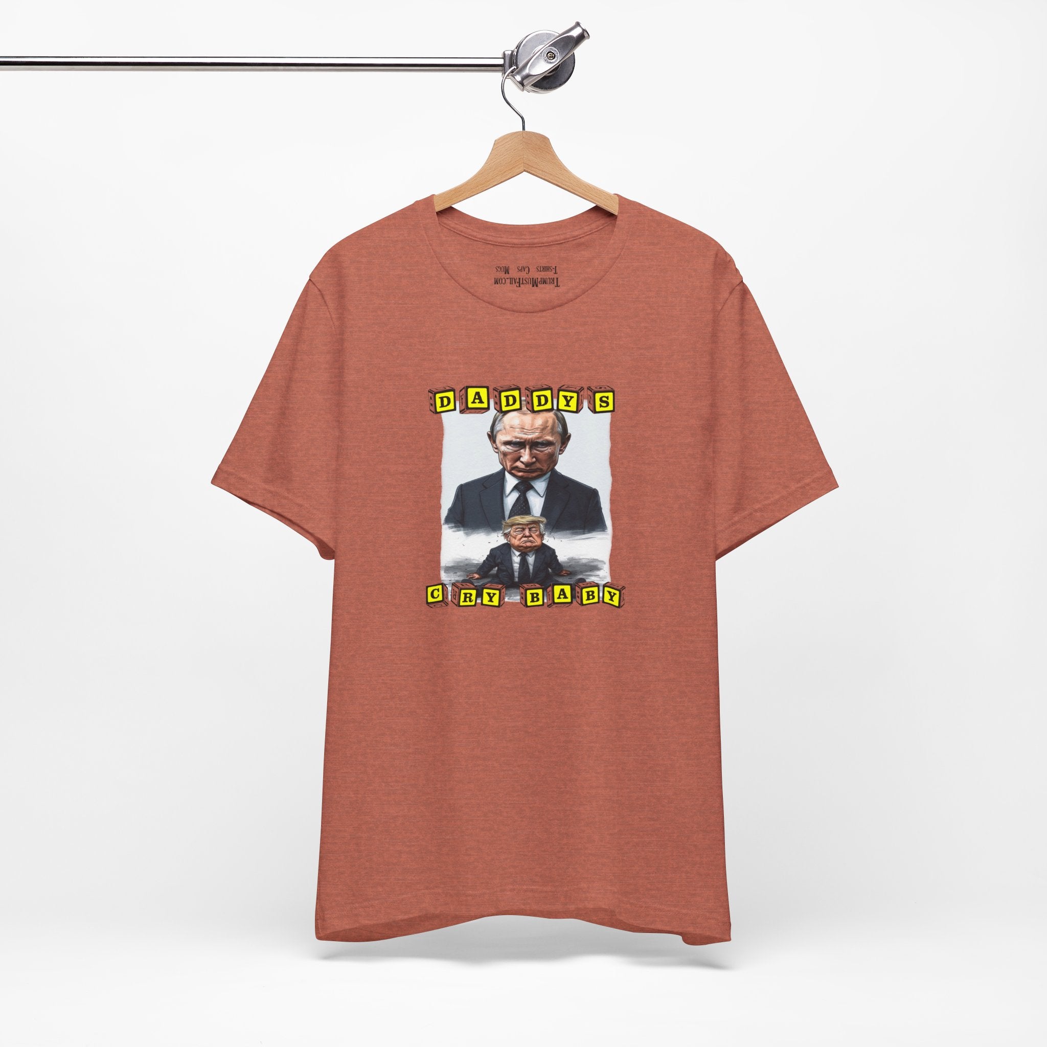 DADDY'S CRY BABY T-shirt/heather clay