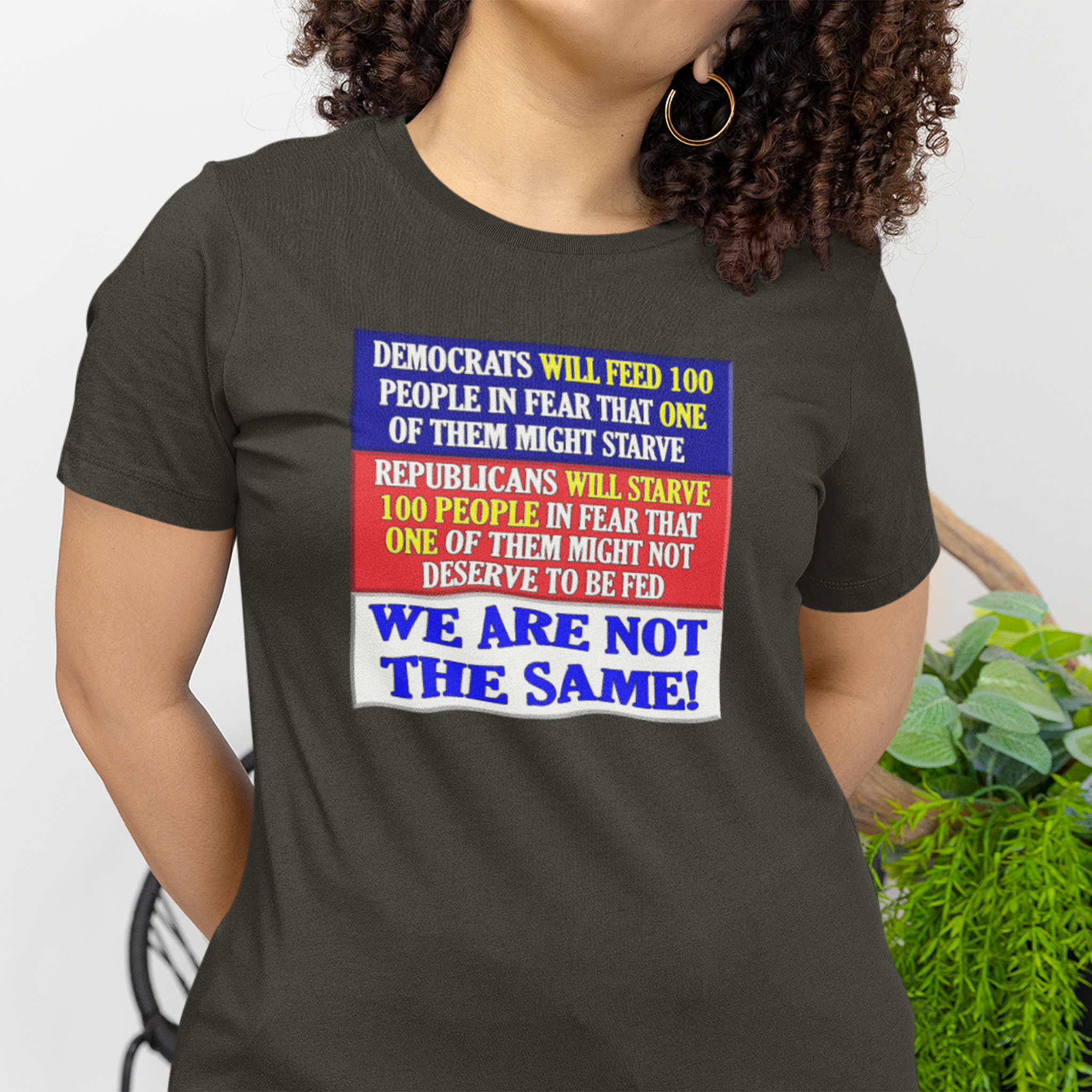 DEMOCRATS WILL FEED T-SHIRT/BLACK