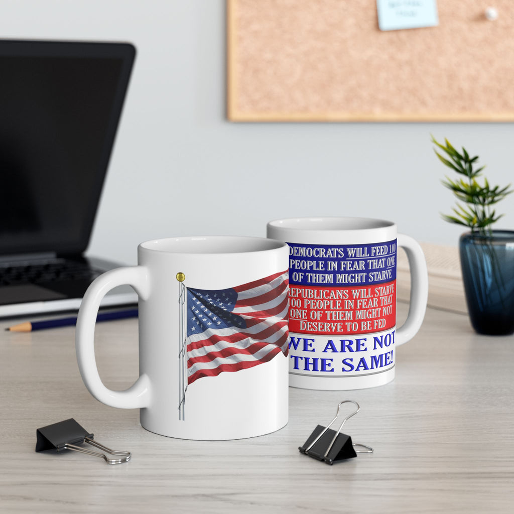 DEMOCRATS WILL FEED CERAMIC MUG/WHITE