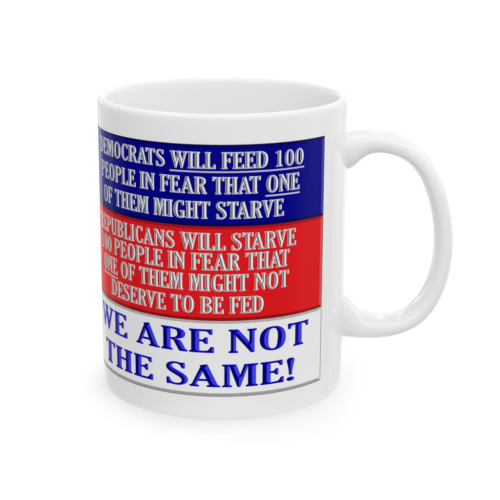 DEMOCRATS WILL FEED CERAMIC MUG/WHITE