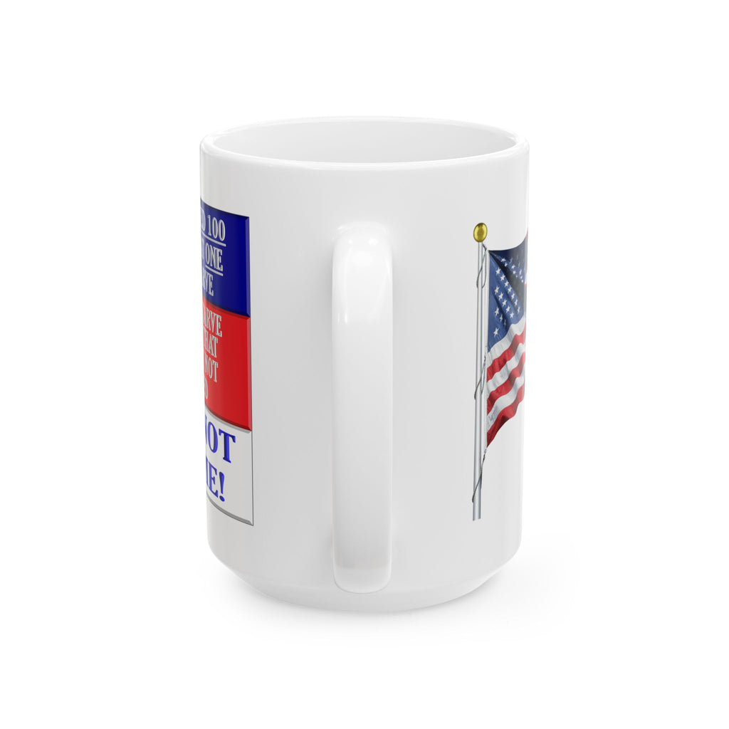 DEMOCRATS WILL FEED CERAMIC MUG/WHITE