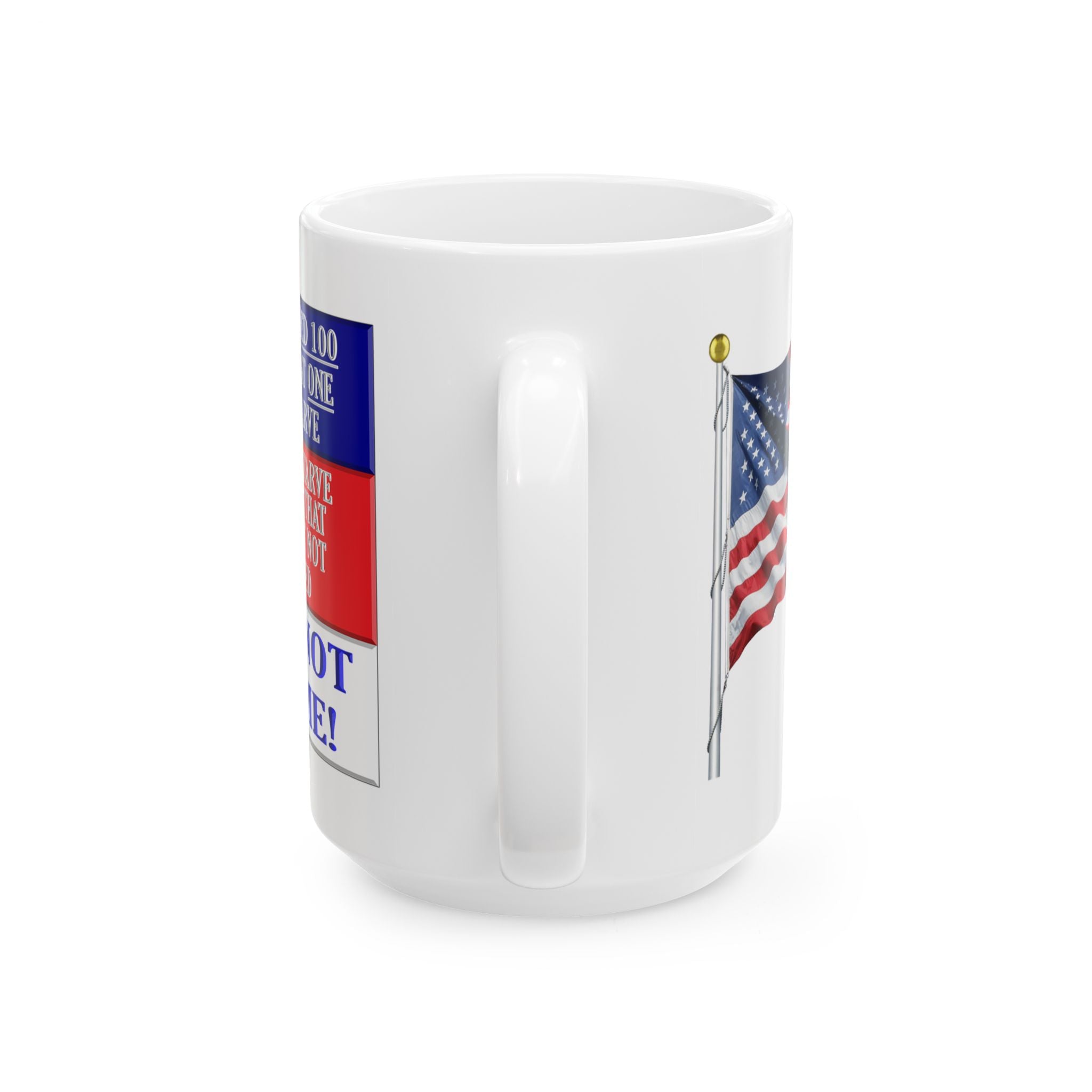 DEMOCRATS WILL FEED CERAMIC MUG/WHITE